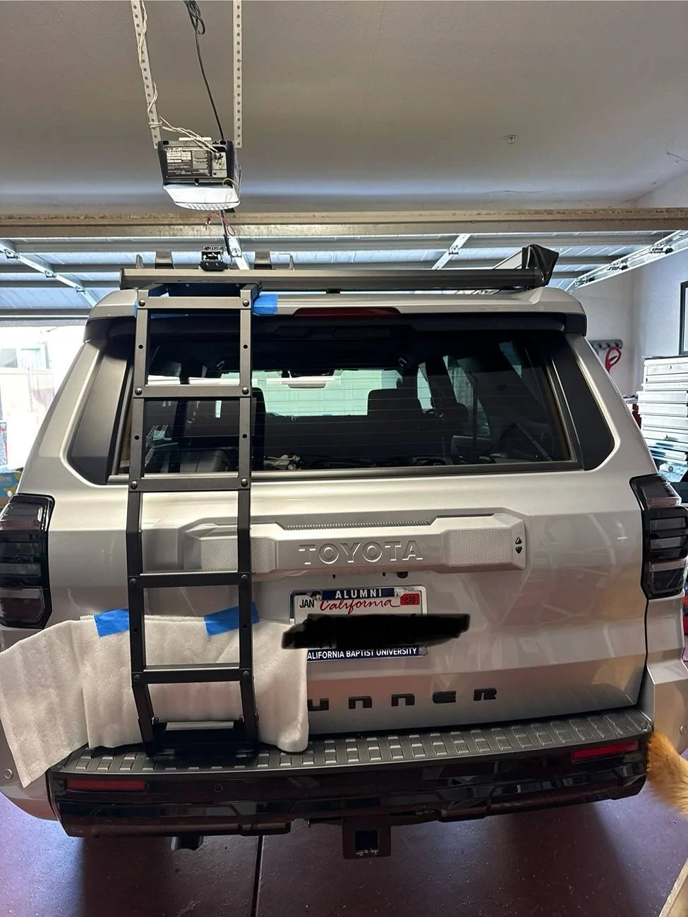 2025 4runner 6th gen CBI Ladder installed (no drill) + Prinsu roof rack + ROAM cases, ROAM rooftop awning IMG_2148