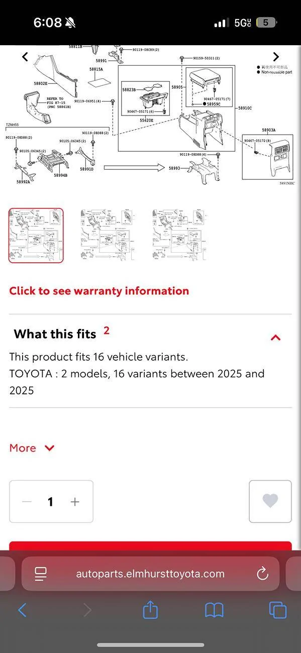 2025 4runner 6th gen Center Console Lid - TRD PRO part number? IMG_0992