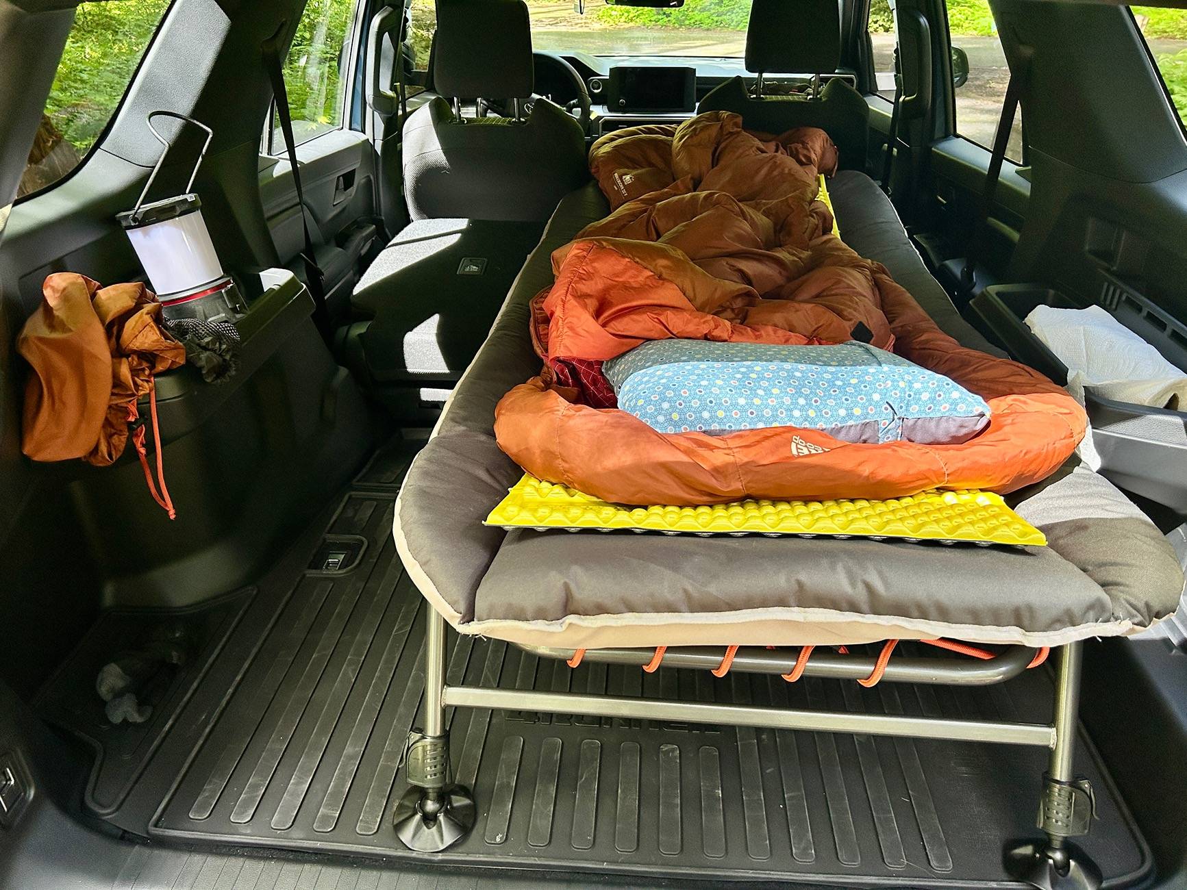 2025 Toyota 4runner REI Kingdom Cot fits for sleeping in cargo area IMG_7132