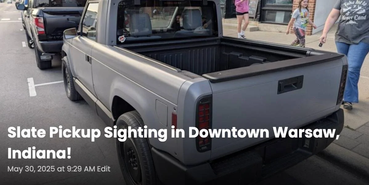 2025 4runner 6th gen SLATE Truck revealed as modular SUV & pickup. Priced under $20K after incentive slate-pickup-sighting