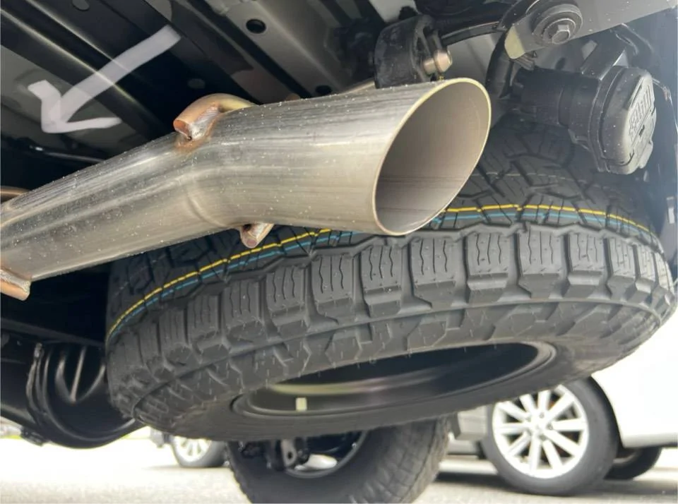 2025 Toyota 4runner Black Exhaust Tip Installed on TRD Pro IMG_4811