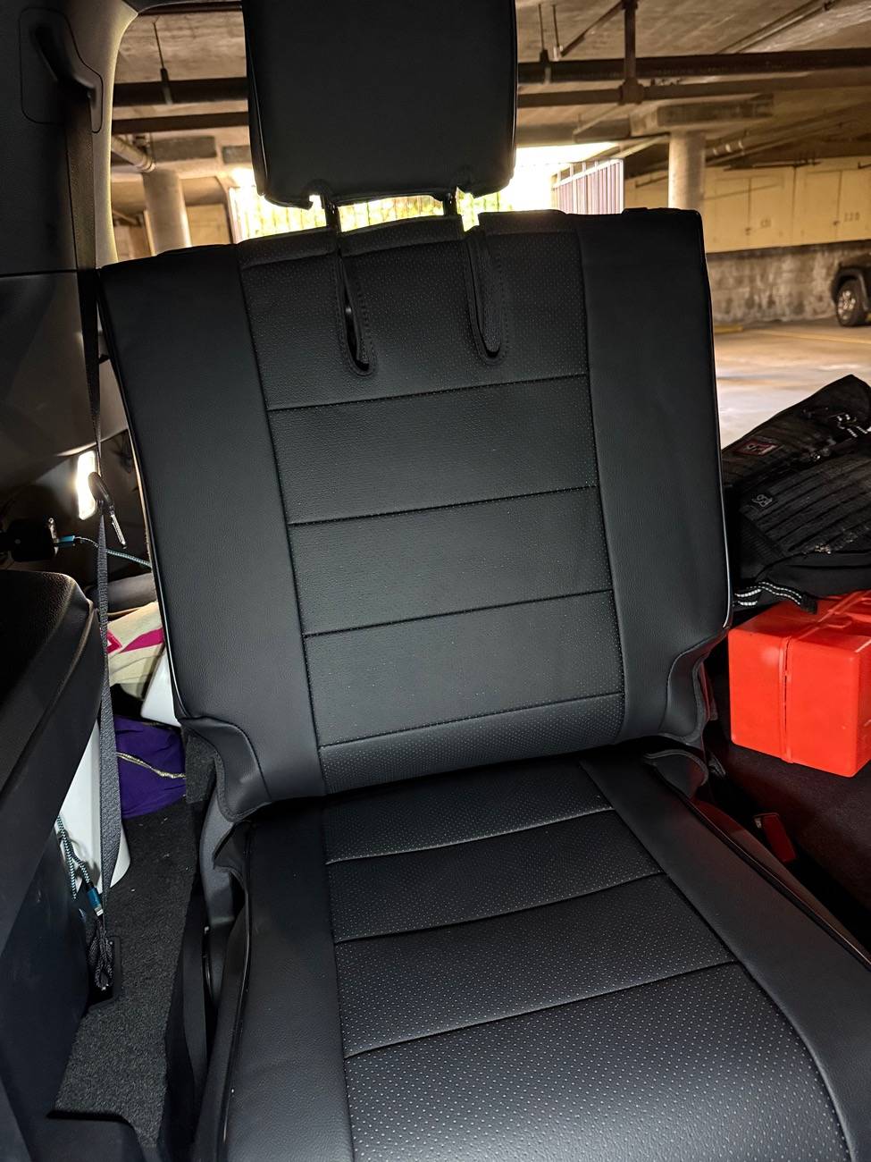 2025 4runner 6th gen EKR faux leather seat covers installed on 6th gen 4Runner SR5 -- photos, install tips, review IMG_9526