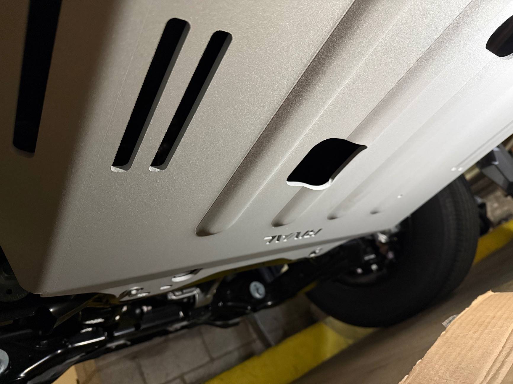 2025 4runner 6th gen Rival 4x4 skid plates (transmission & transfer case) installed IMG_9587