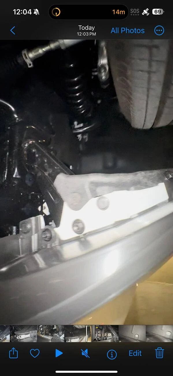 2025 4runner 6th gen Air Dam falling off at highway speeds, 89 miles on odometer IMG_3540