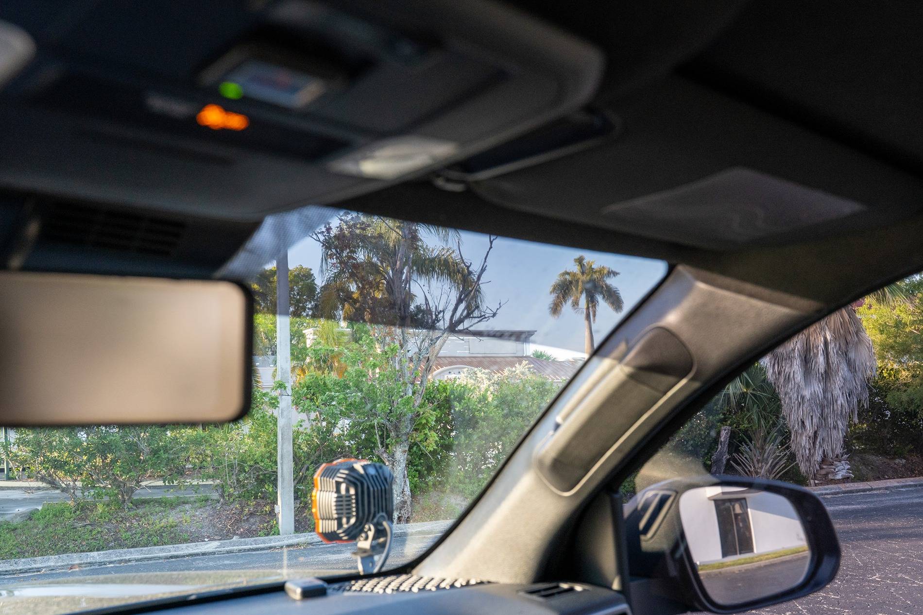 2025 4runner 6th gen Windshield Eyebrow Tint Strip Install DIY DSC00257