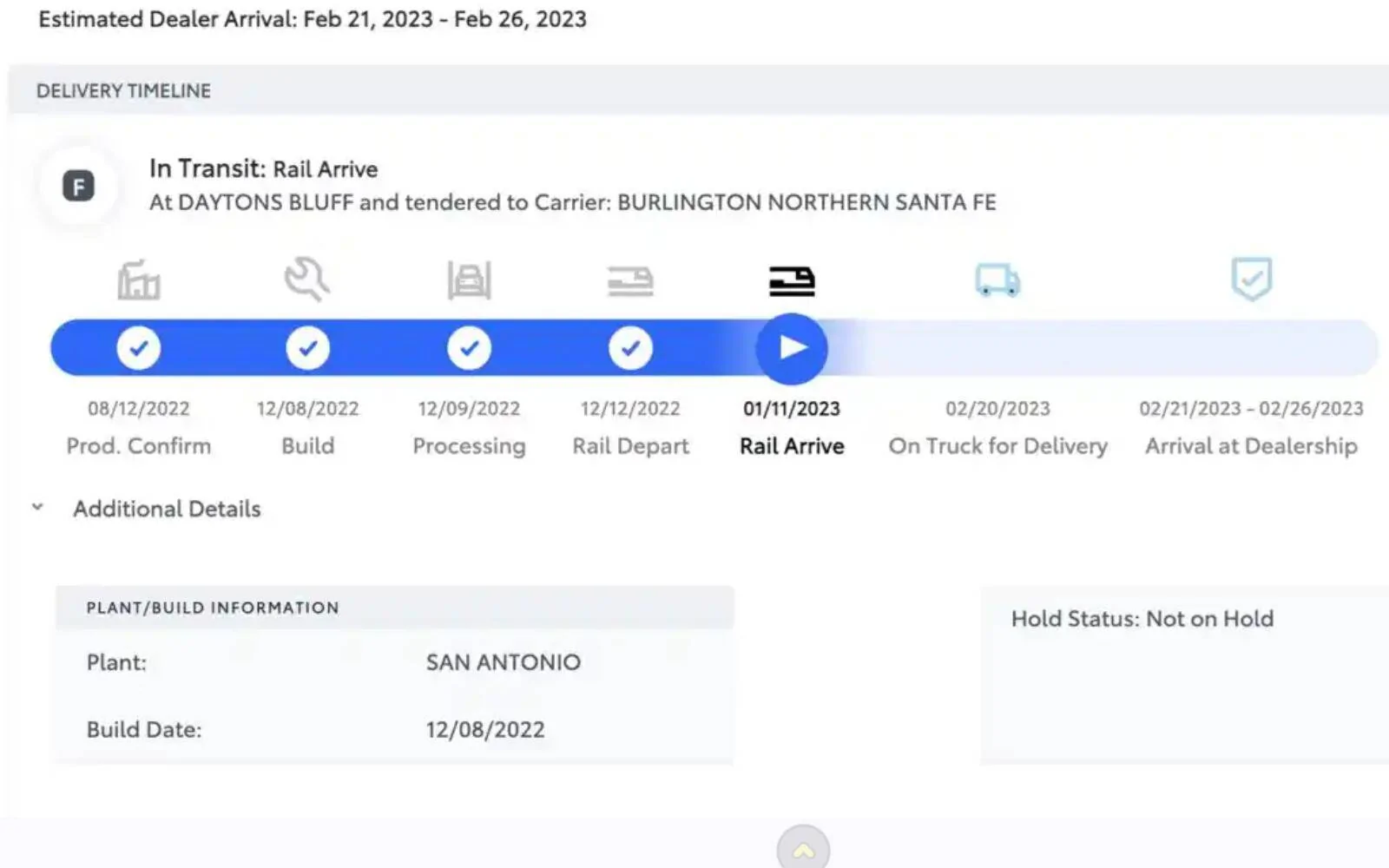 2025 Toyota 4runner What is "Quality Hold" Status 2023 Tundra Allocation Request Confirmation Change 4