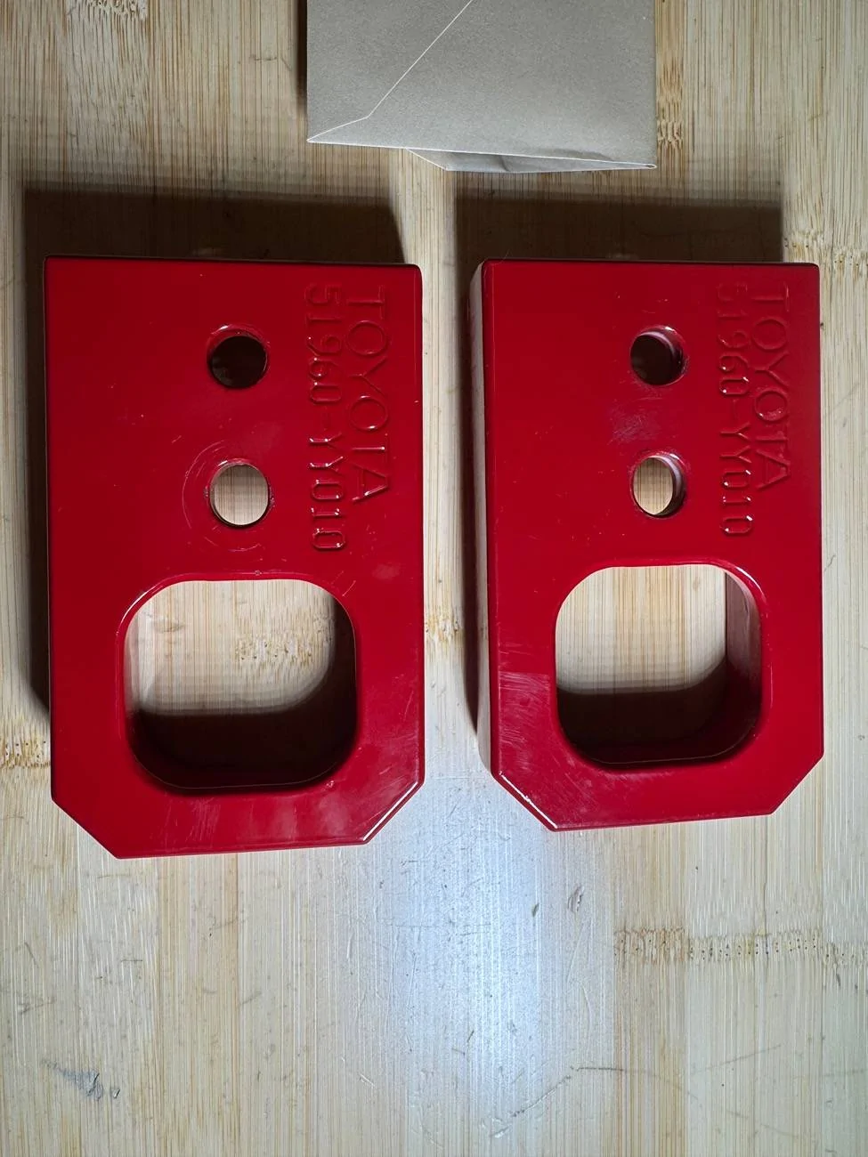 2025 4runner 6th gen OEM Tow Hooks - Red IMG_1211