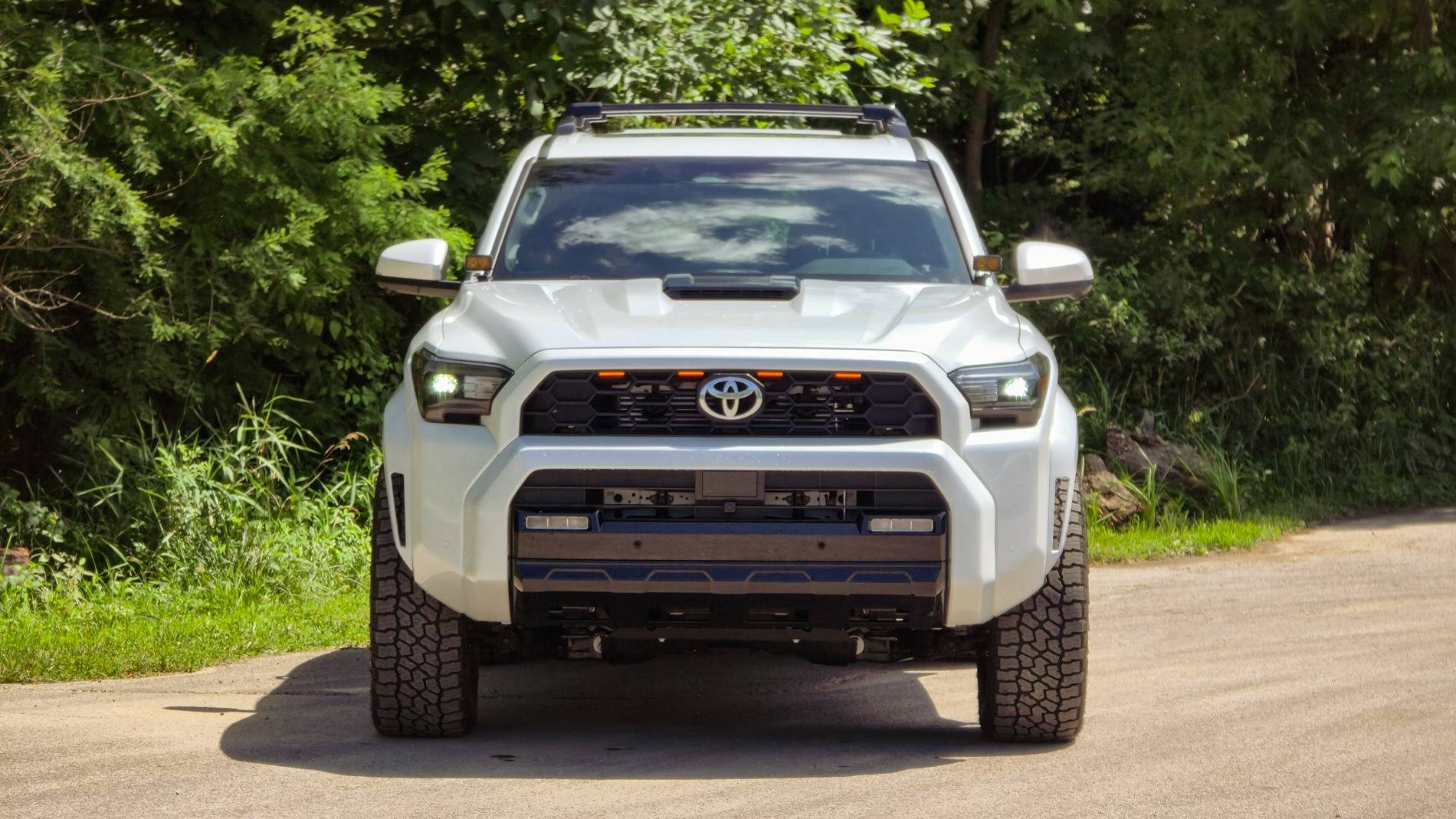 2025 4runner 6th gen 1.5" KSP wheel spacers installed + 275/60/20 Falken Wildpeak A/T4W on stock TRD Sport wheels. 20250619_144721