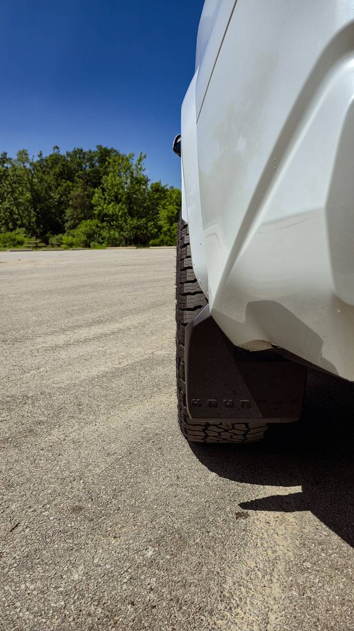 2025 4runner 6th gen 1.5" KSP wheel spacers installed + 275/60/20 Falken Wildpeak A/T4W on stock TRD Sport wheels. 20250619_144819