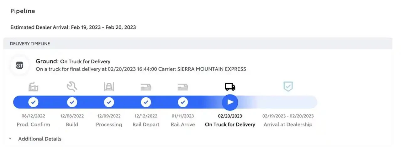 2025 4runner 6th gen What is "Quality Hold" Status 2023 Tundra Allocation Transport Status