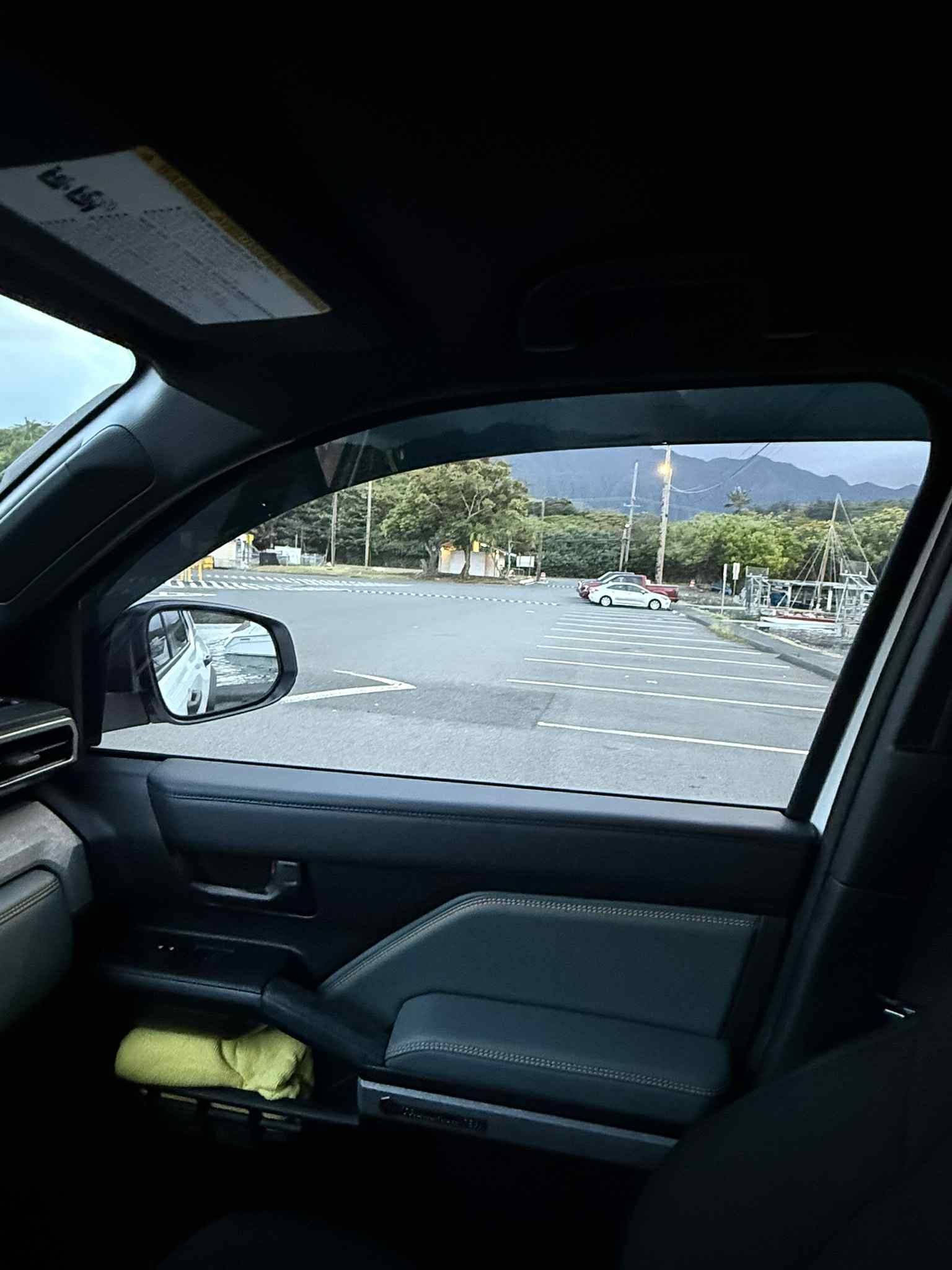 2025 4runner 6th gen Zekzoop Window Visors installed on a 2025 Ice Cap Trailhunter 12