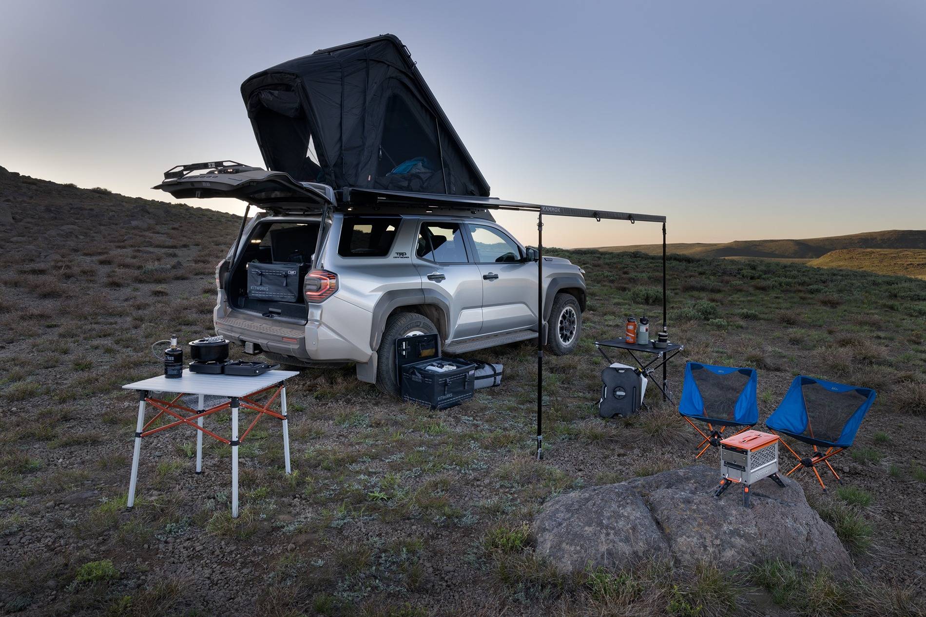 2025 4runner 6th gen ORP Hybrid in the Steens with FSR RTT & Kammok Awning _W0A6737-Edit