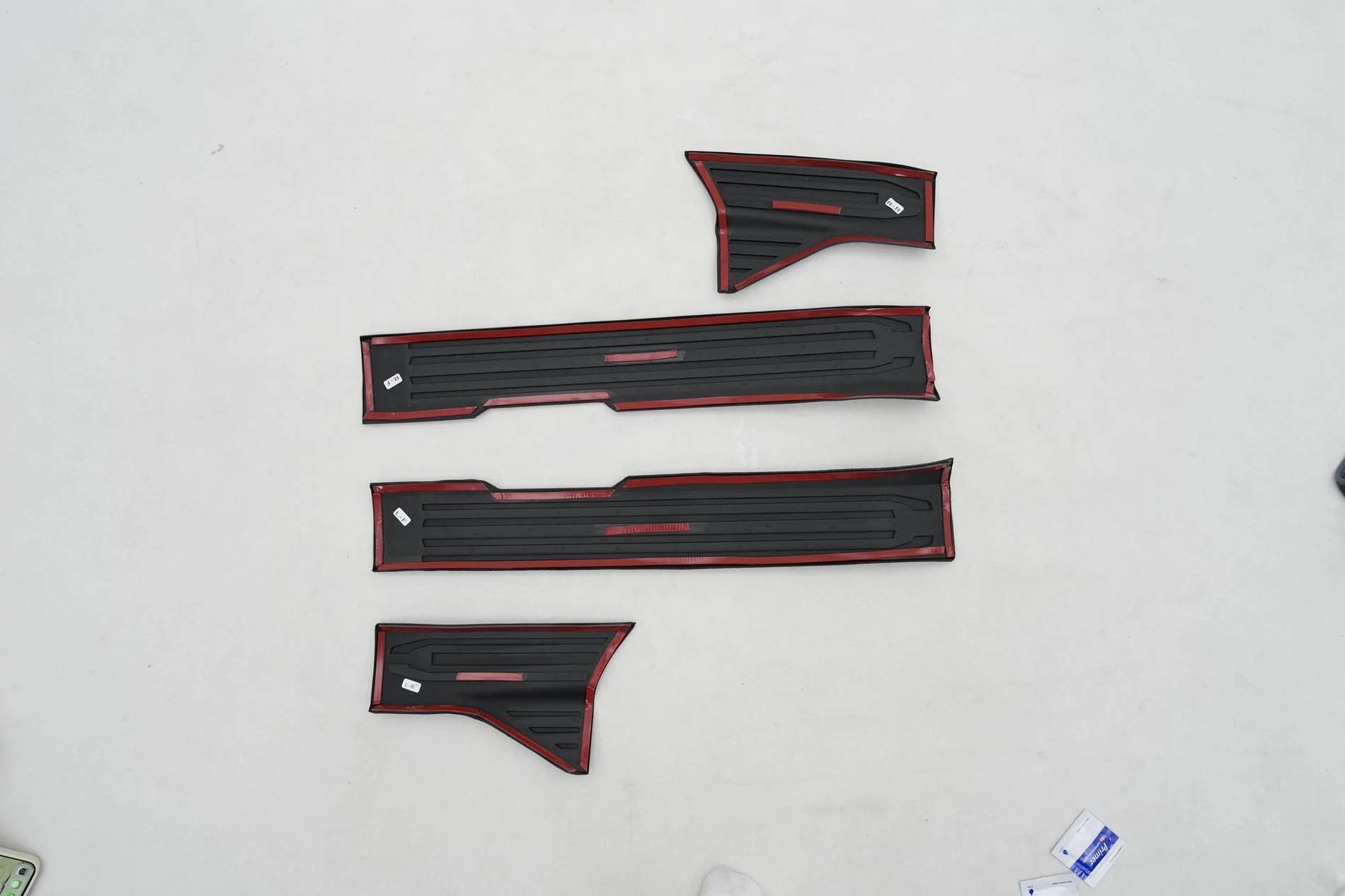 2025 4runner 6th gen 🔈🔈Zekzoop Door Sill Protector (4PCS/8PCS) Coming Now(20%OFF)❗ 25款丰田超霸5座 - 内外置门槛条（8片装）内置白底2