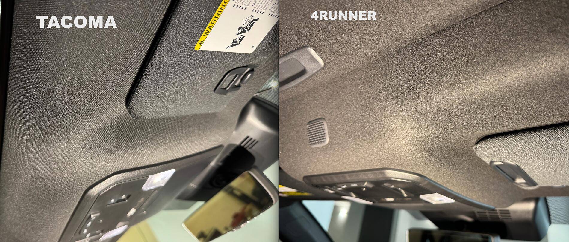 2025 4runner 6th gen Superficial comparison look at Tacoma vs 4Runner TRD Pro (materials, build quality, feel, paint) Screenshot 2025-07-01 at 4.02.41 PM