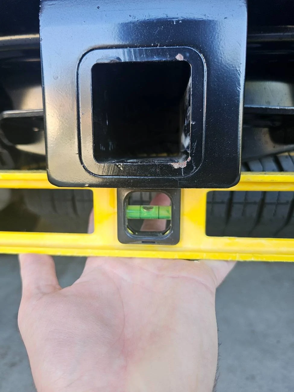 2025 4runner 6th gen Rear ended! Hitch receiver possibly bent? 20250705_091333