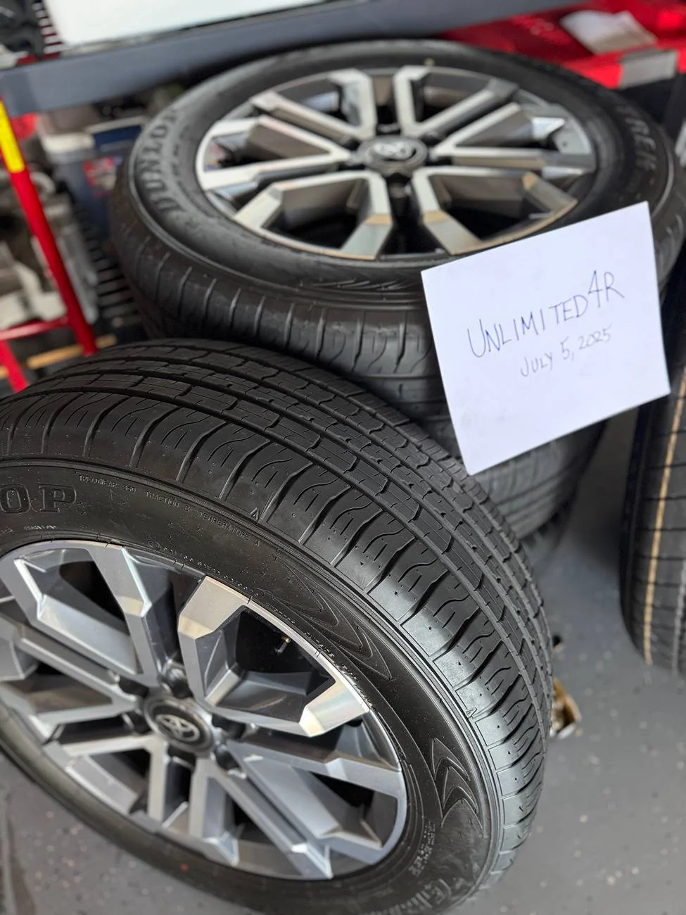 2025 4runner 6th gen For Sale: 2025 Limited Wheels and Tires including TPMS and Spare IMG_7575 wheels dated