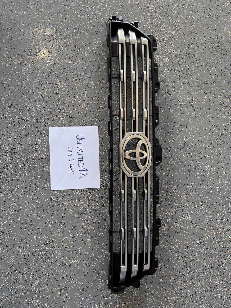 2025 4runner 6th gen For Sale: Limited Chrome Upper Grille IMG_7581 grille dated