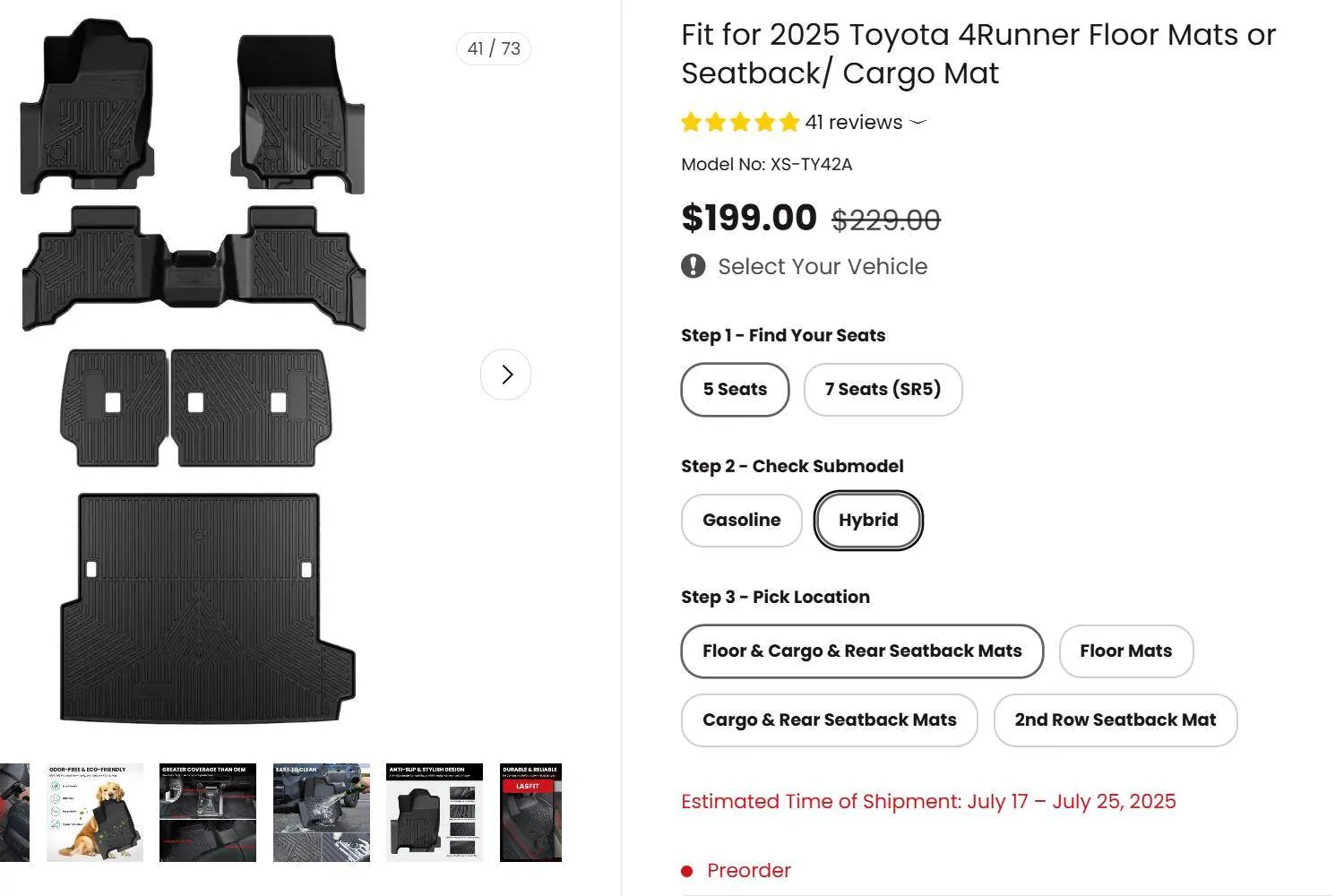 2025 4runner 6th gen 6th Gen 7 seater Floor Mats / liners 1751985466198-3n