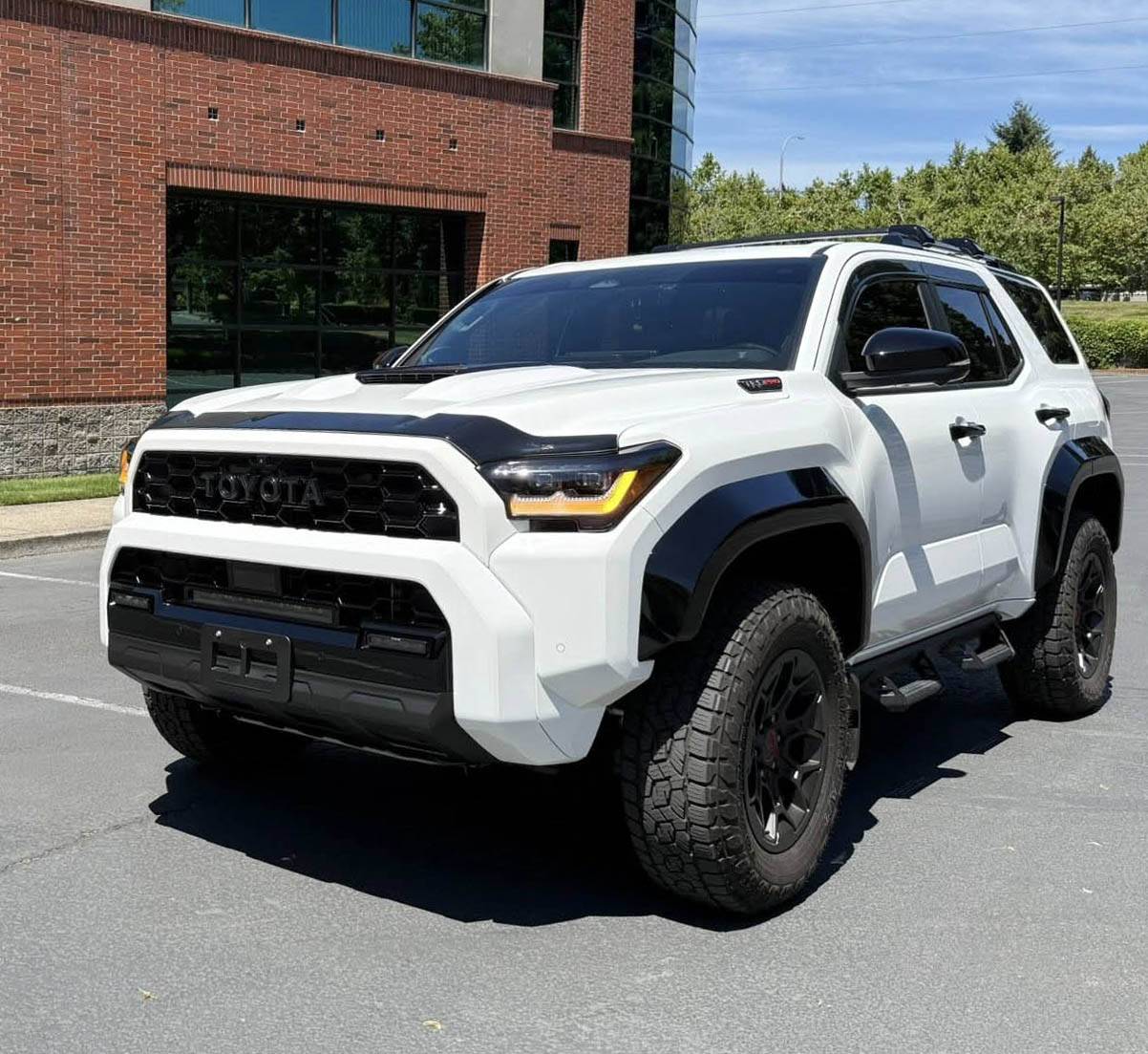 2025 4runner 6th gen Hood Protector Bug Deflector + Window Visors (by Husky Liners) - installed on TRD Pro Low Profile Hood Protector Deflector + Window Visors (by Husky Liners) - installed on TRD Pro 1