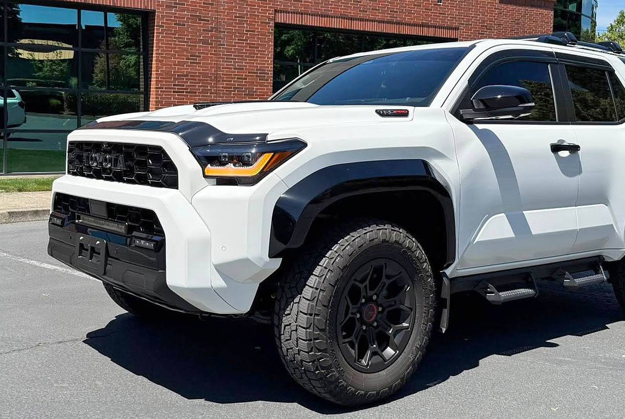 2025 4runner 6th gen Hood Protector Bug Deflector + Window Visors (by Husky Liners) - installed on TRD Pro Low Profile Hood Protector Deflector + Window Visors (by Husky Liners) - installed on TRD Pro 4