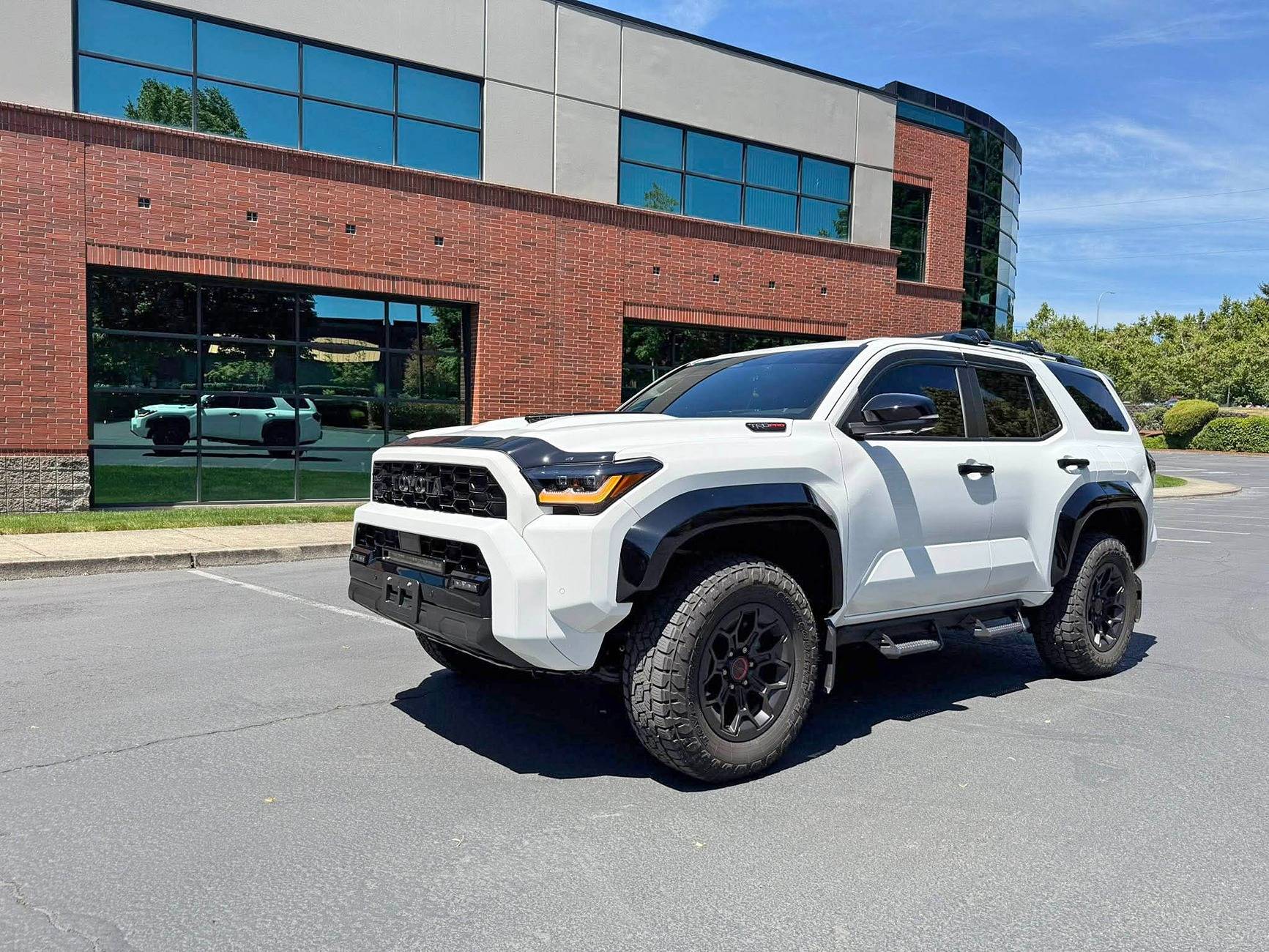 2025 4runner 6th gen Hood Protector Bug Deflector + Window Visors (by Husky Liners) - installed on TRD Pro Low Profile Hood Protector Deflector + Window Visors (by Husky Liners) - installed on TRD Pro 3