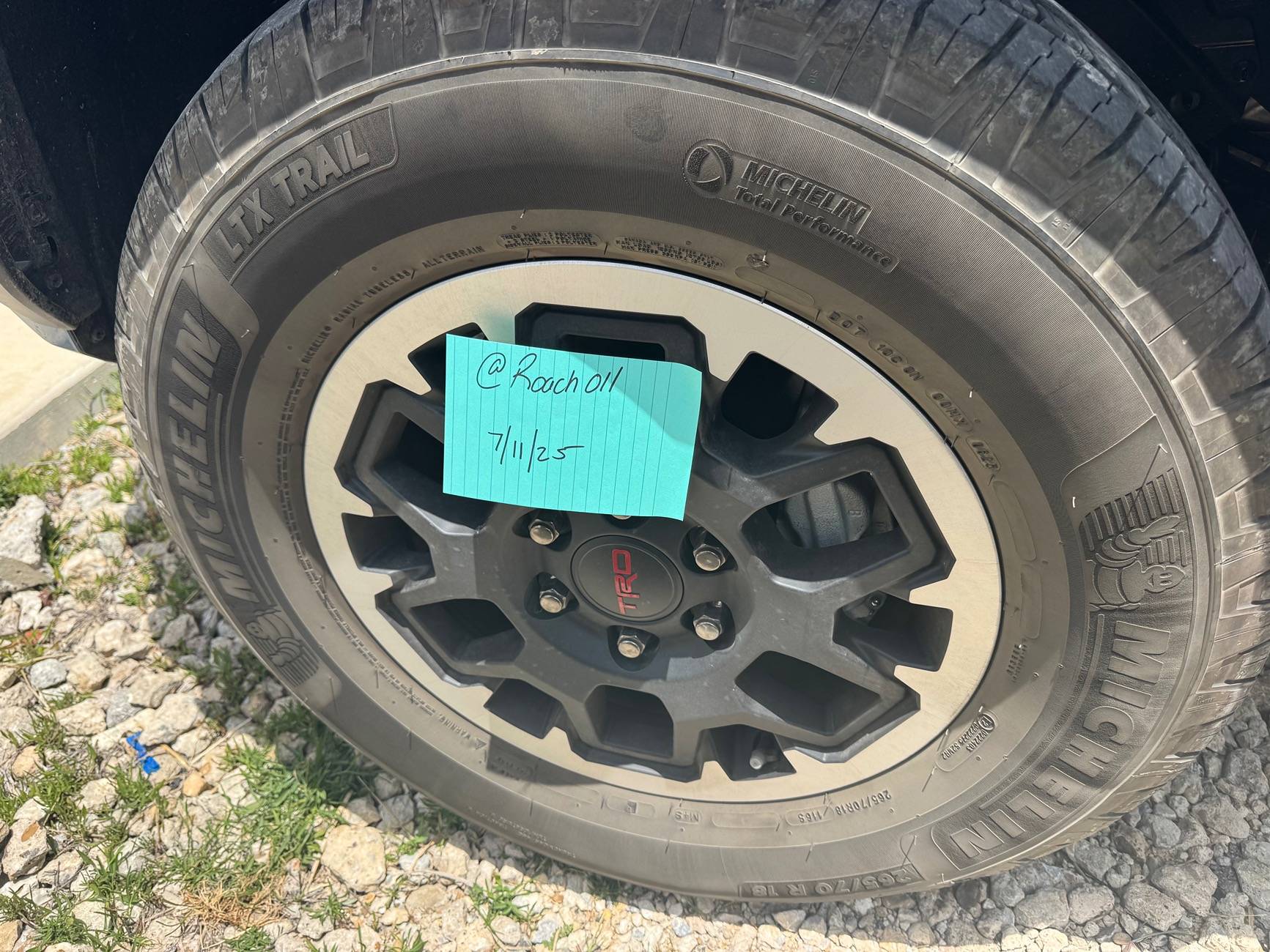 2025 4runner 6th gen TRD ORP 18” wheels and tires IMG_0156