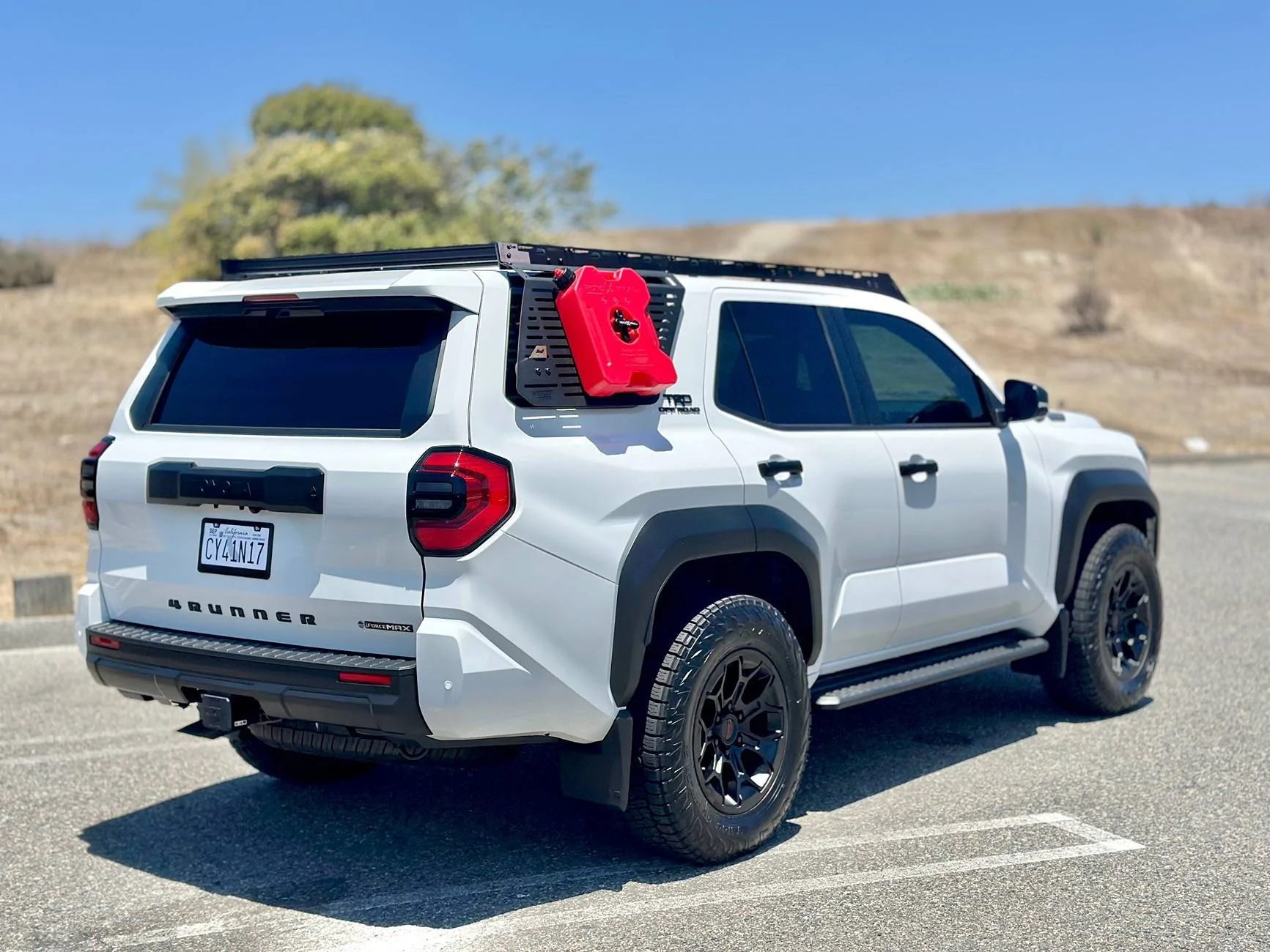 2025 Toyota 4runner 2025 ORP Hybrid Build: Peak 1.25" Spacer Lift, Terra Grappler G3 tires, TRD Pro wheels & skid plate, Rotopax, Westcott rack & molle panels img_7738-jpeg
