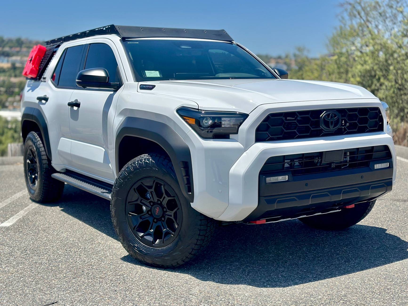 2025 Toyota 4runner 2025 ORP Hybrid Build: Peak 1.25" Spacer Lift, Terra Grappler G3 tires, TRD Pro wheels & skid plate, Rotopax, Westcott rack & molle panels img_7721-jpe