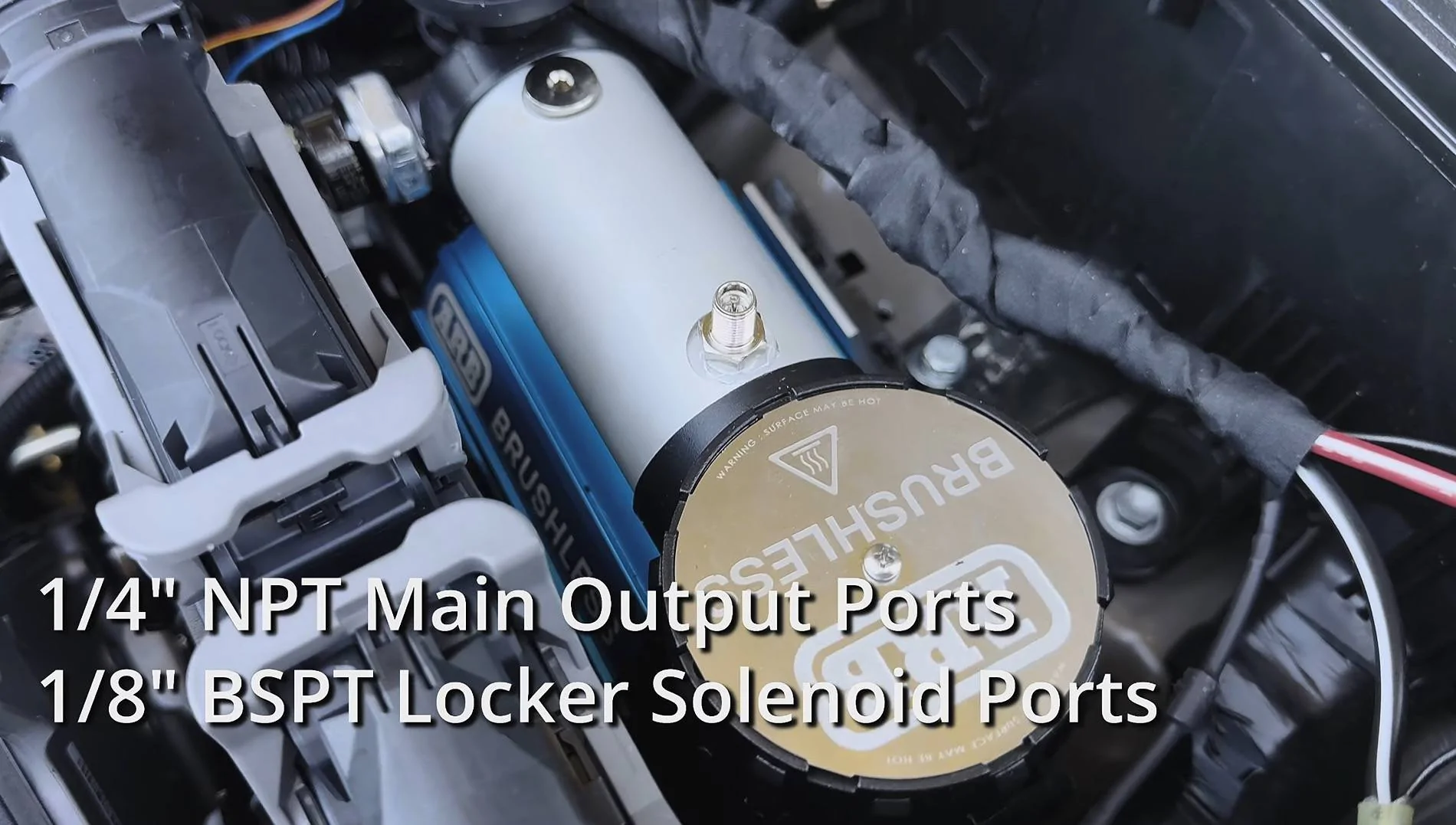 2025 4runner 6th gen AUX wiring, ARB Compressor install, OEM air location details IMG_9767