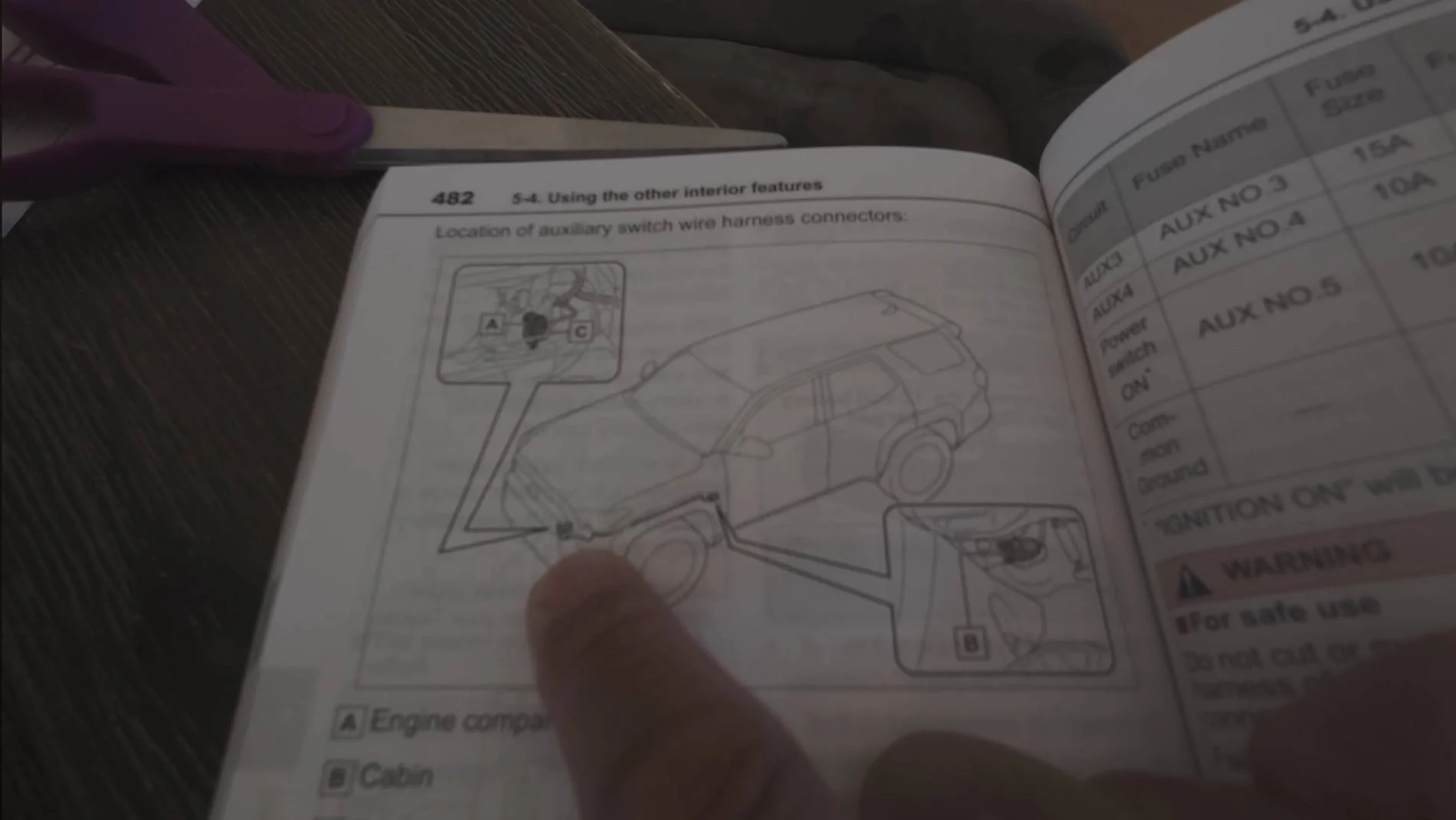 2025 4runner 6th gen AUX wiring, ARB Compressor install, OEM air location details IMG_9769