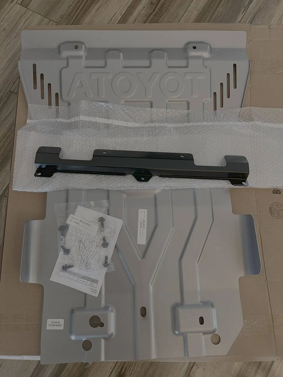 2025 Toyota 4runner Land Cruiser skid plate fits Hybrid 2025+ 4Runner 6th gen (installed on TRD Off-Road). Here's part number # IMG_3964