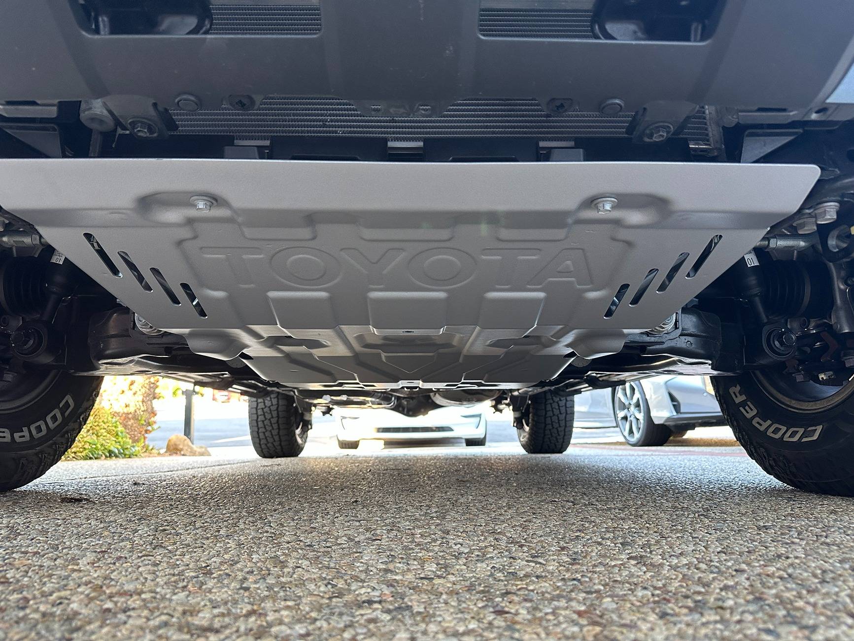 2025 Toyota 4runner Land Cruiser skid plate fits Hybrid 2025+ 4Runner 6th gen (installed on TRD Off-Road). Here's part number # IMG_3980.JPG
