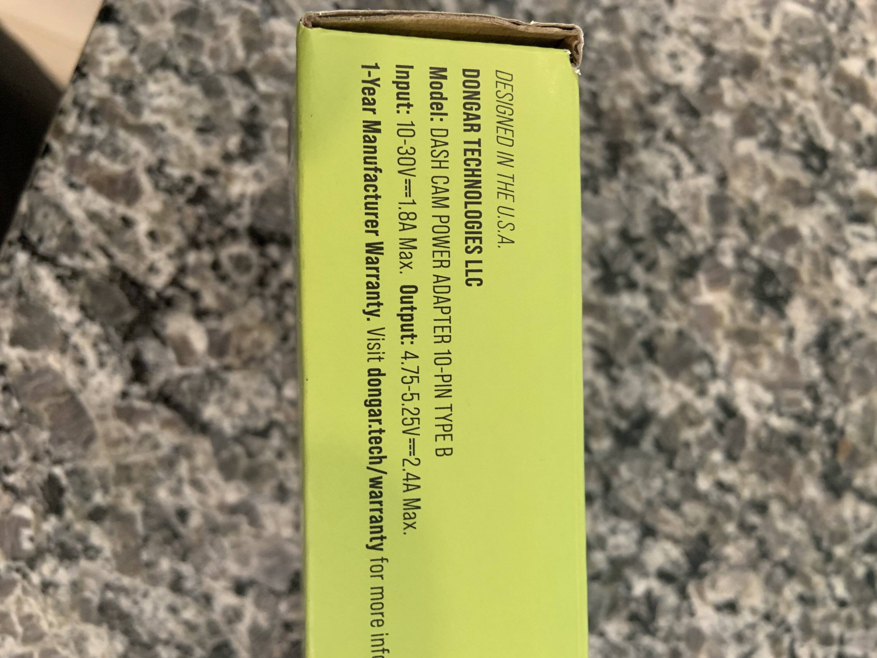 2025 4runner 6th gen Dongar Dashcam Power Adapter IMG_2475