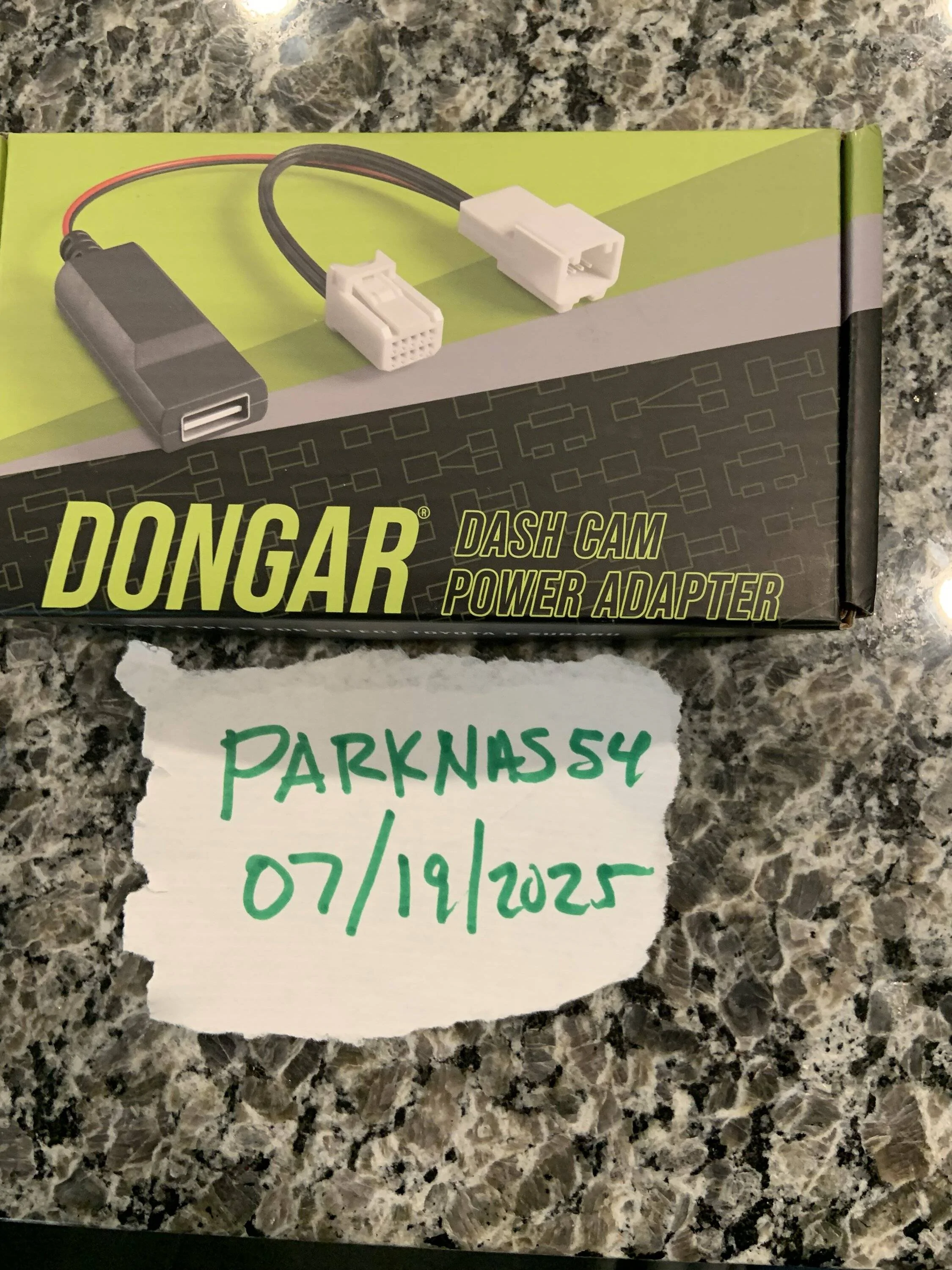 2025 4runner 6th gen Dongar Dashcam Power Adapter IMG_2485