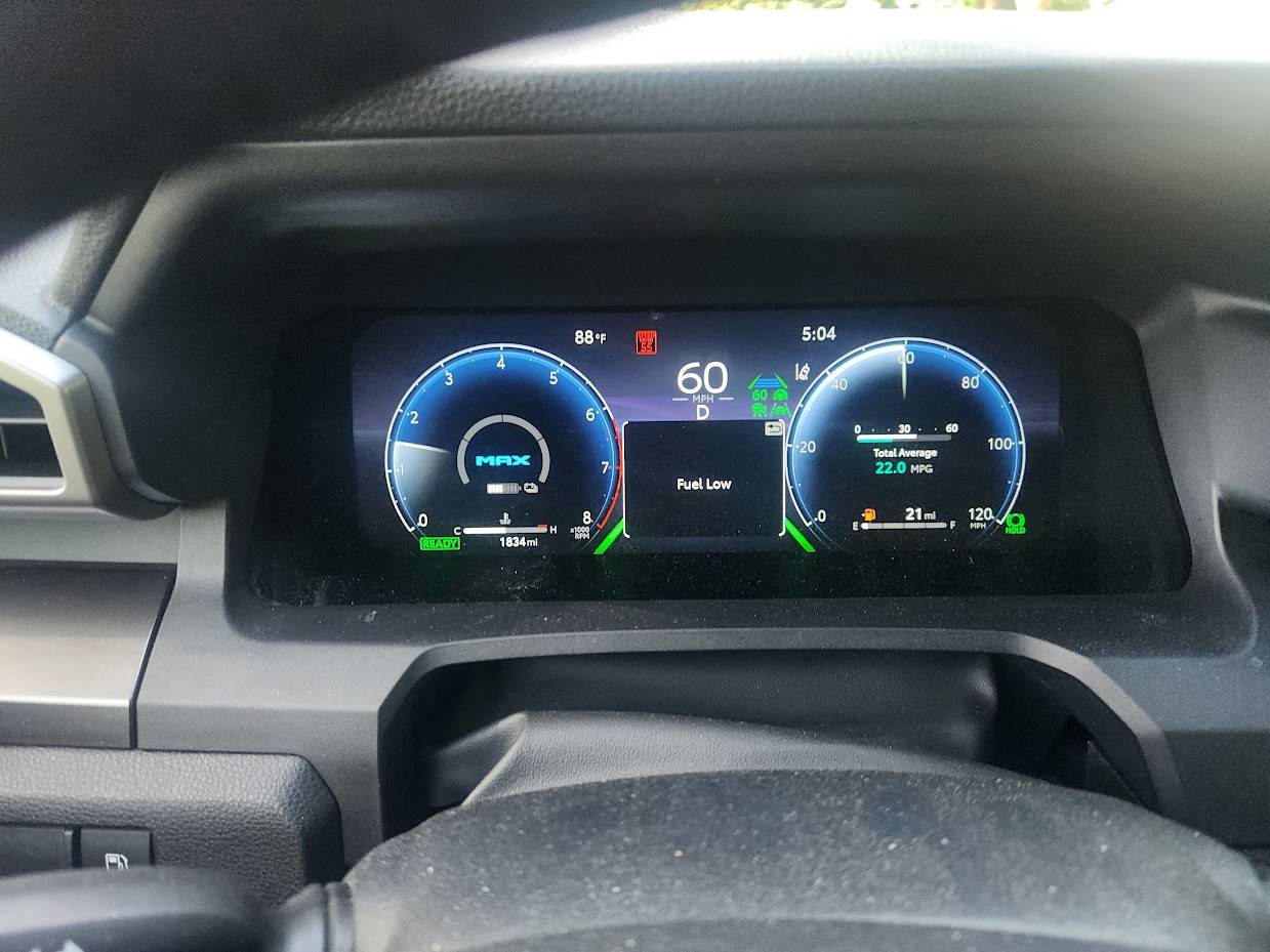2025 Toyota 4runner Gas Gauge and Low Gas indicator Accurate? 20250720_170453