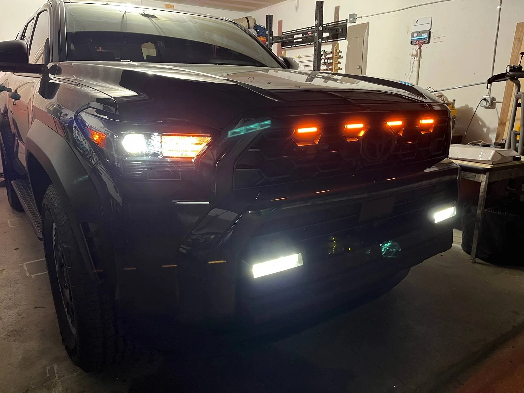 2025 4runner 6th gen Raptor lights installed on Underground ORP IMG_4541
