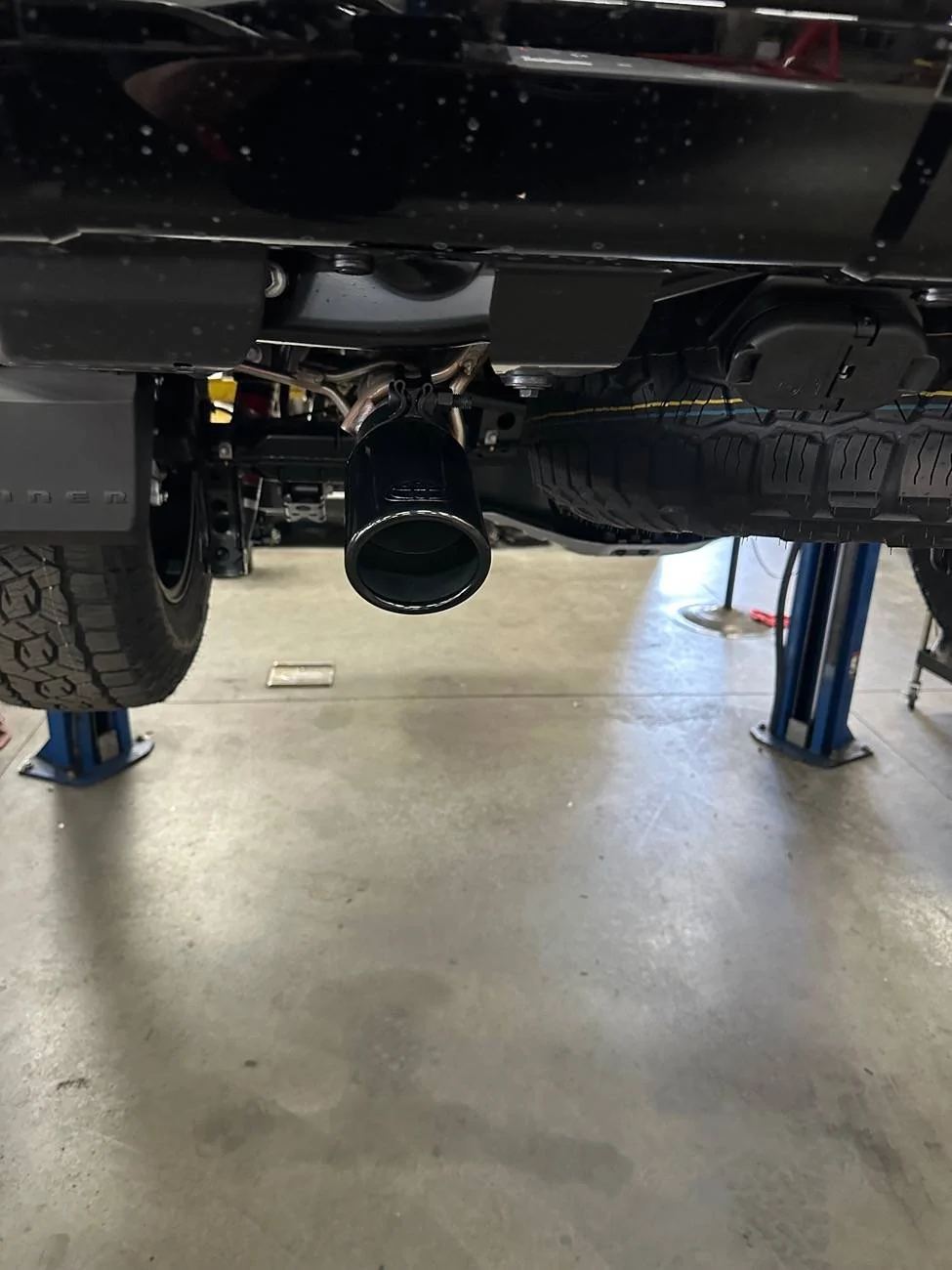 2025 Toyota 4runner Black Exhaust Tip Installed on TRD Pro IMG_4607