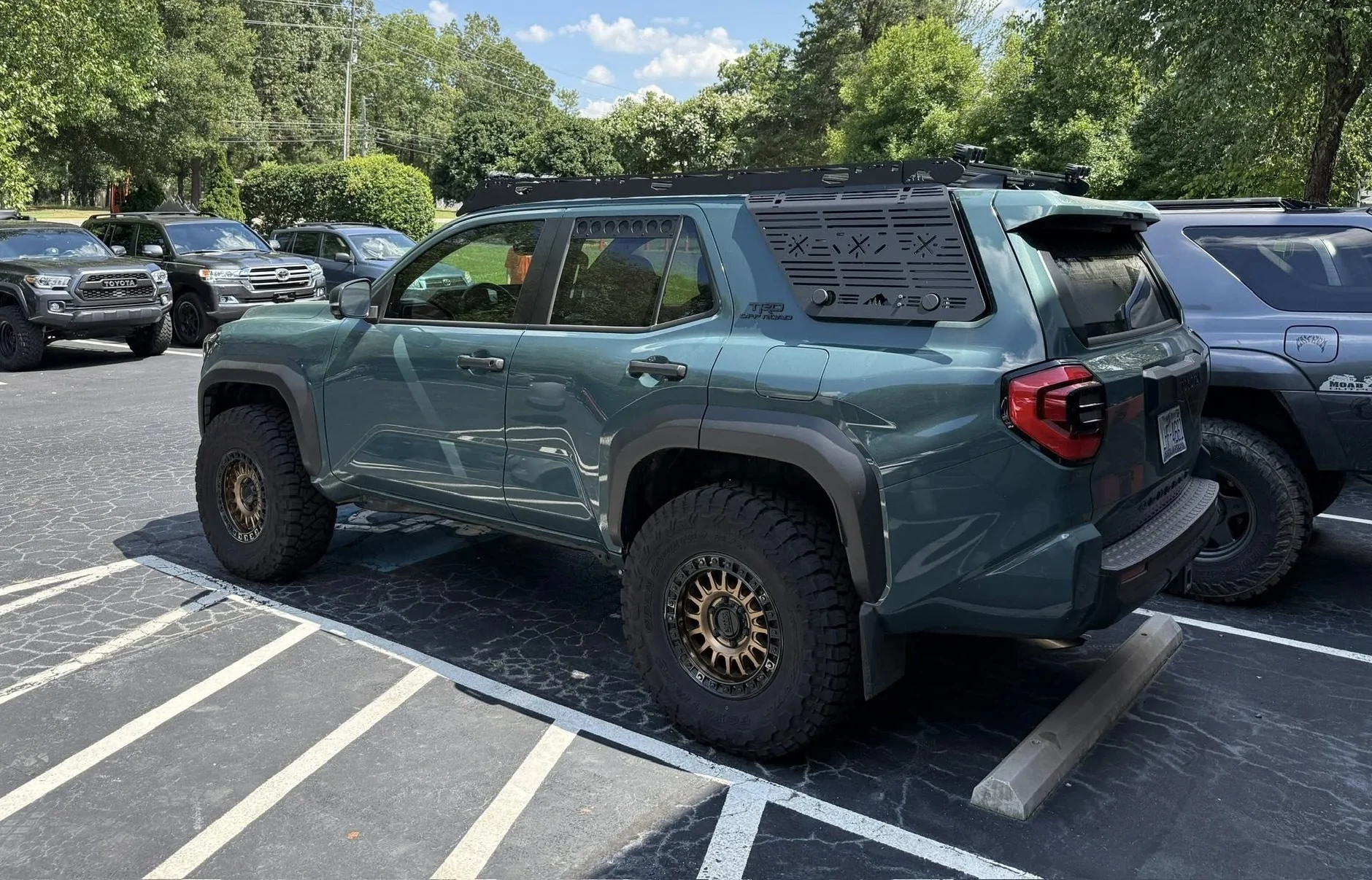 2025 Toyota 4runner TEQ Customs 25' Everest ORP Build Thread Visual Autowerks rear window vents on doors and rear hatch 2025 4runner 6th gen 2