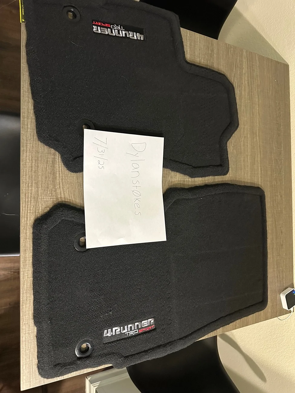2025 4runner 6th gen OEM All weather and carpet mats for sale IMG_7494