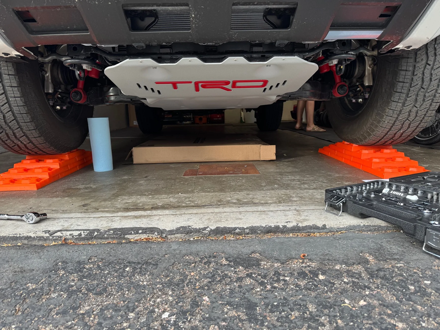 2025 4runner 6th gen Skid Plates Part Numbers - Rear differential skid plate clarification + front & transfer case skid install IMG_1248