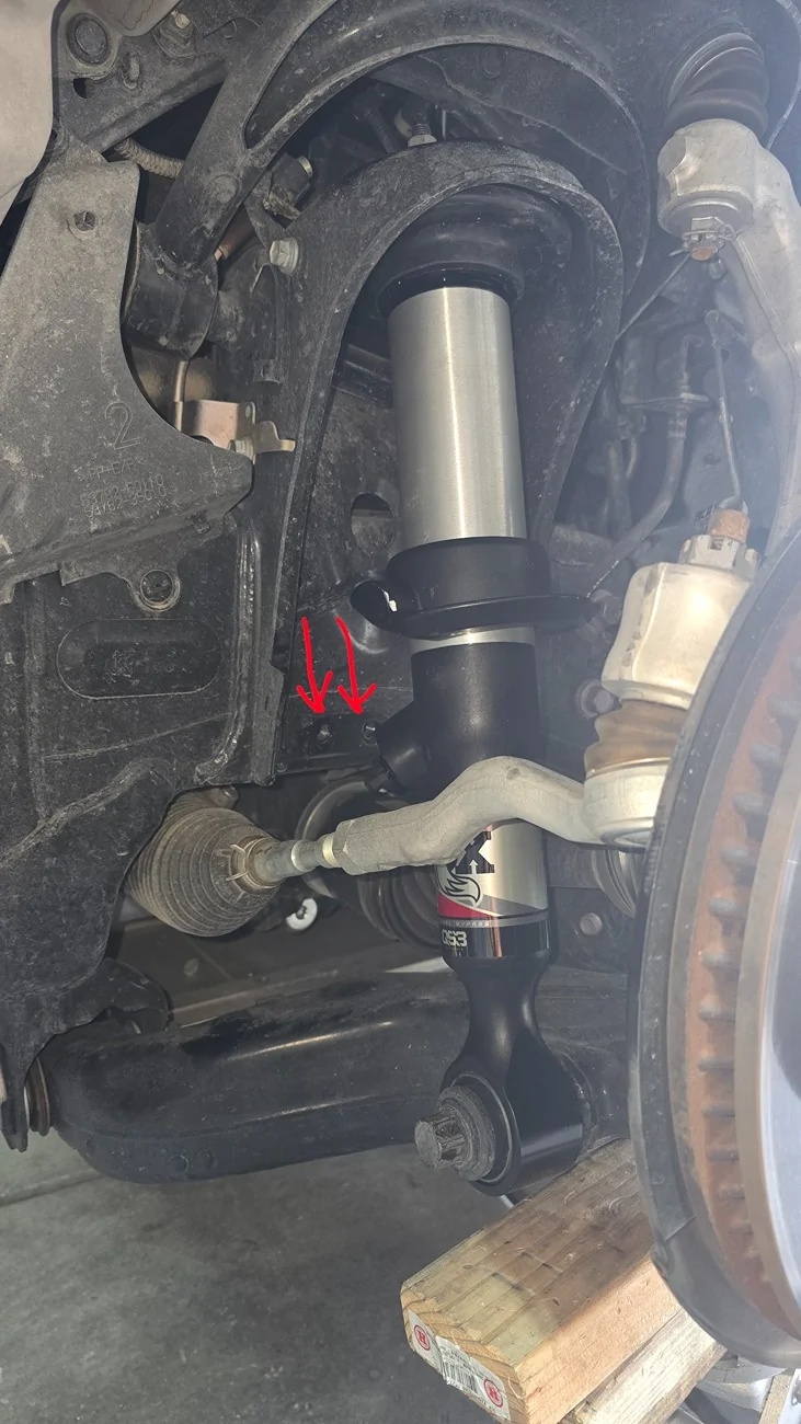 2025 4runner 6th gen Front bump stop mounts 20250803_133712