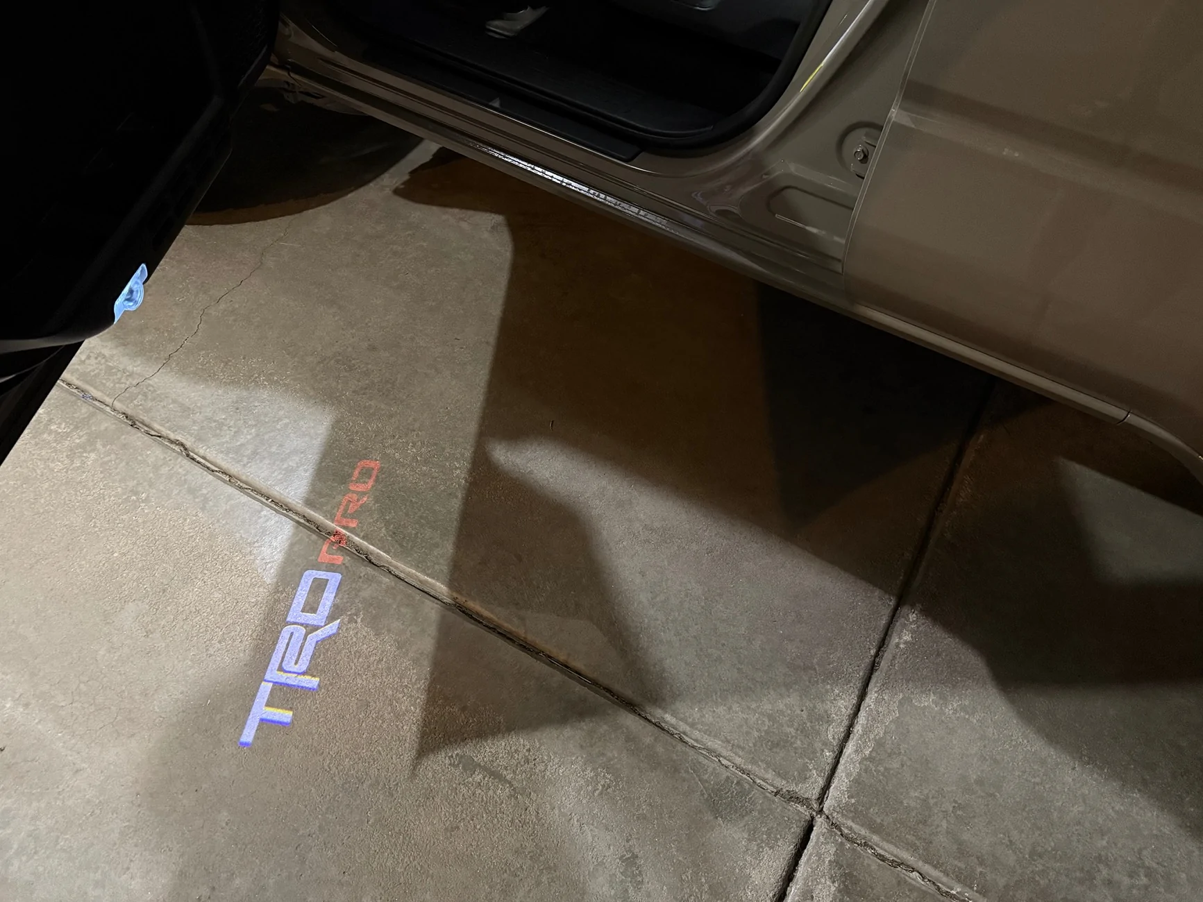 2025 4runner 6th gen Front Door Puddle Lights Mod IMG_1287