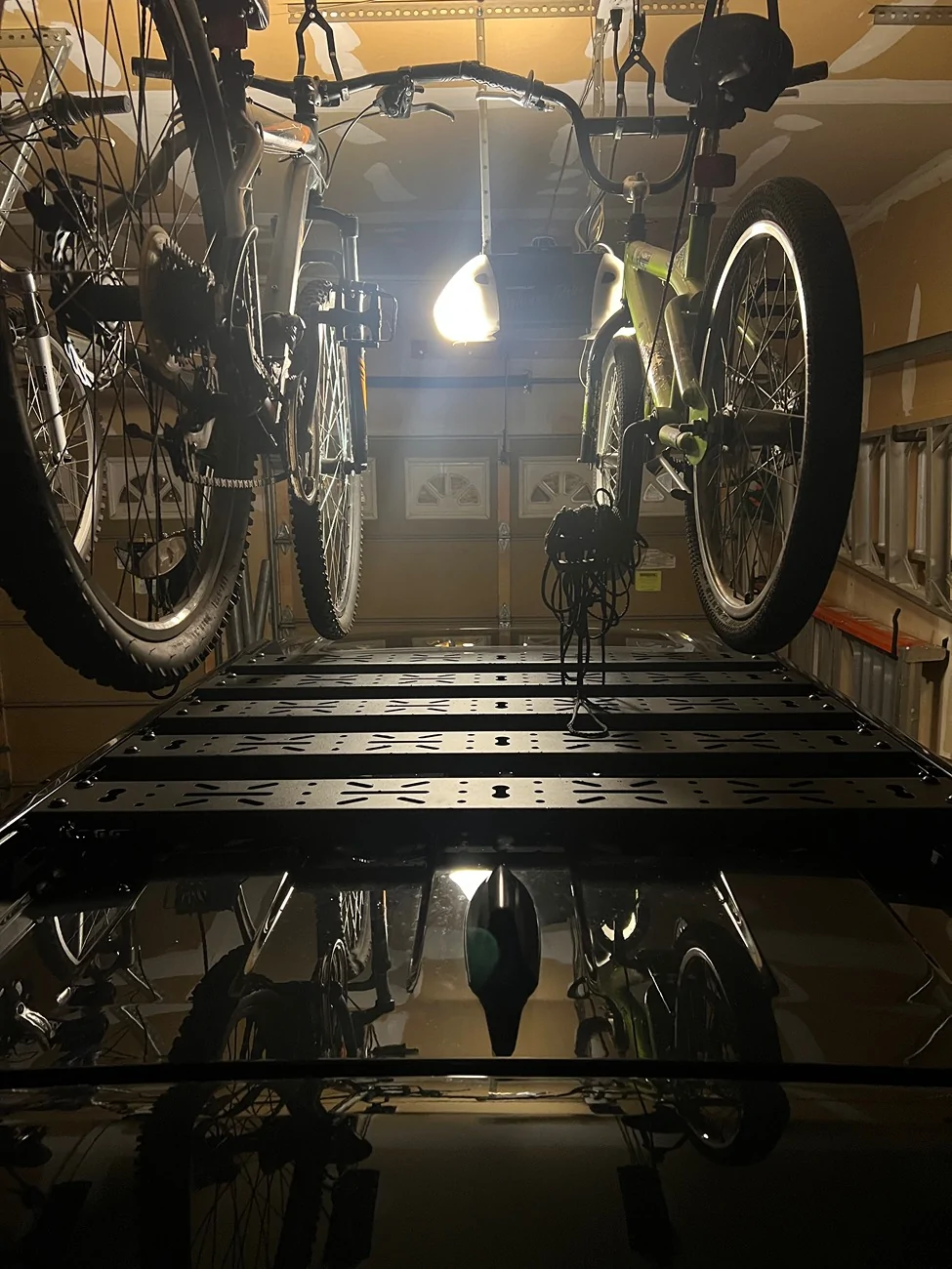 2025 4runner 6th gen Rago Fabrication Factory Rail Crossbars and Prinsu Ladder installed IMG_1876