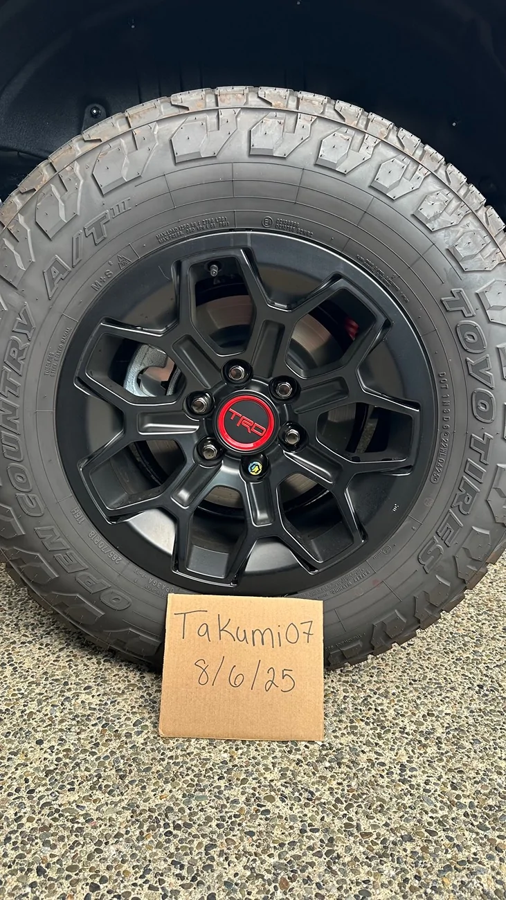 2025 4runner 6th gen FS: SOLD Mint condition OEM TRD Pro Wheels and Tires IMG_1082