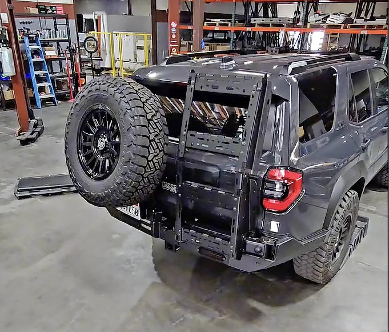 2025 4runner 6th gen Full width rear bumper w/ swing-out tire carrier by Dissent Off-Road (for 6th gen 4Runner) Full width rear bumper w: swing-out tire carrier from Dissent Off-Road (for 6th gen 4Runner) 1