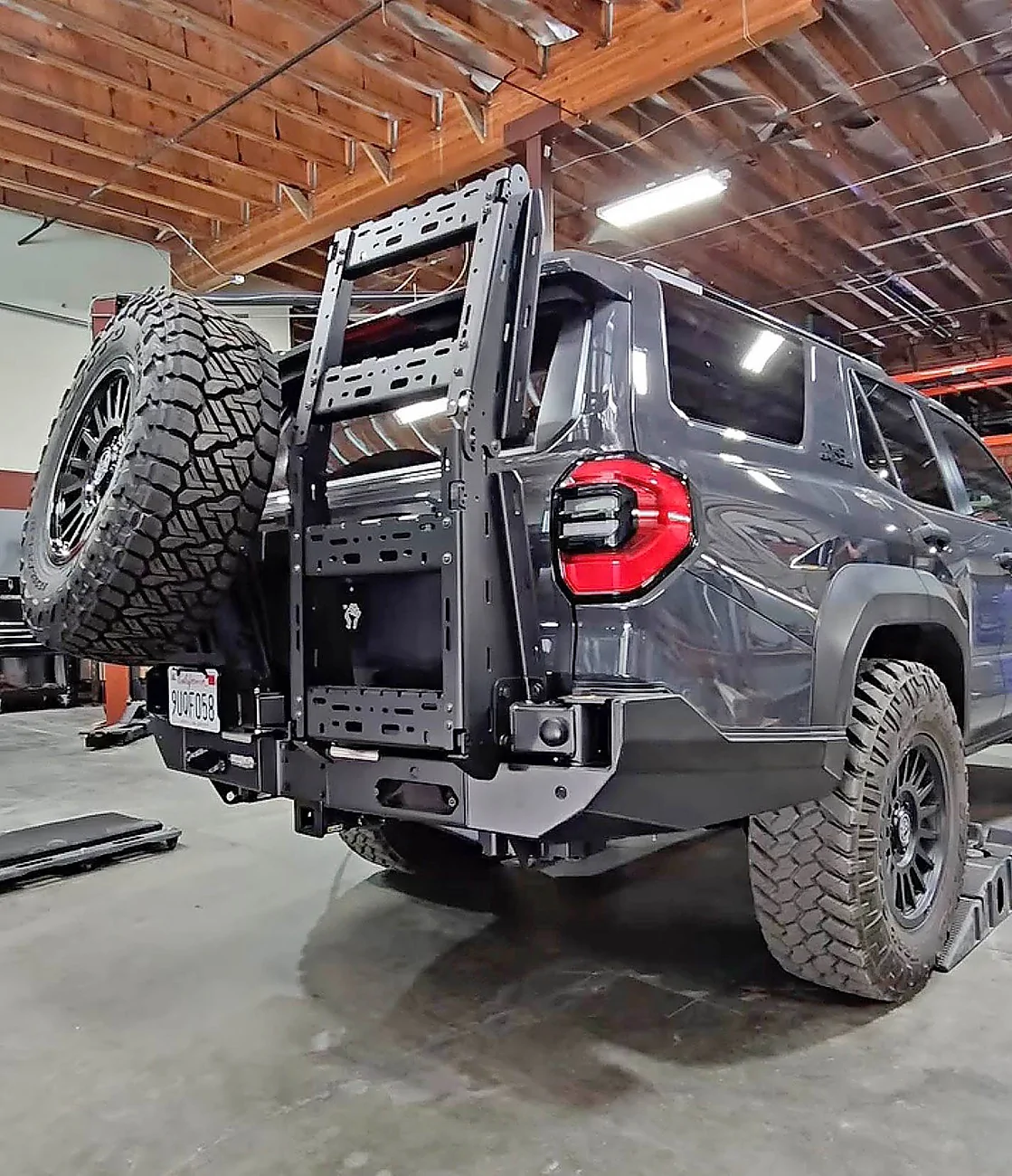 2025 4runner 6th gen Full width rear bumper w/ swing-out tire carrier by Dissent Off-Road (for 6th gen 4Runner) Full width rear bumper w: swing-out tire carrier from Dissent Off-Road (for 6th gen 4Runner) 7