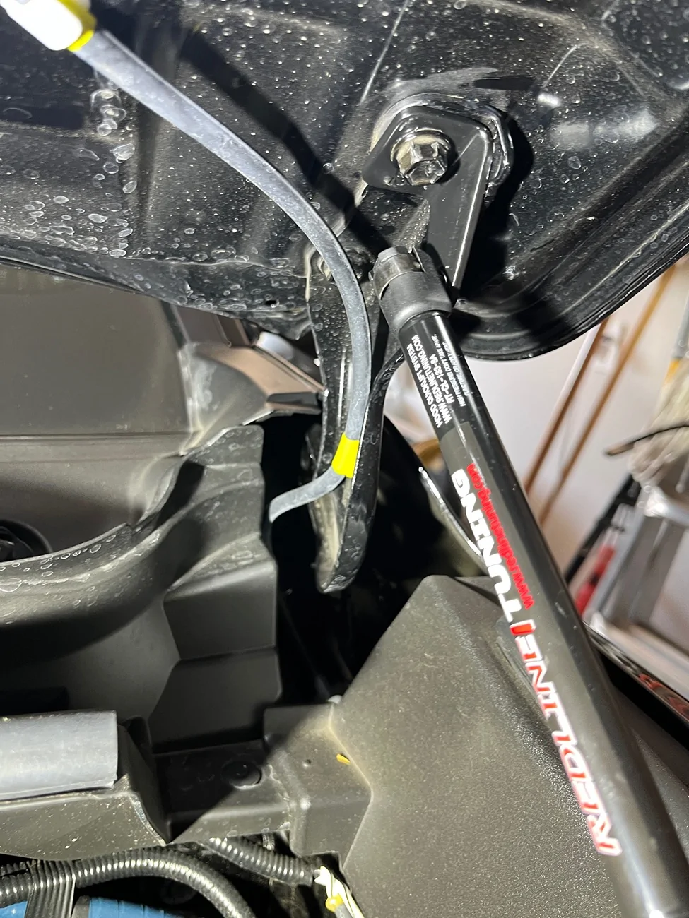 2025 4runner 6th gen Redline Tuning Hood Struts Installed on 2025 4Runner SR5 IMG_0922