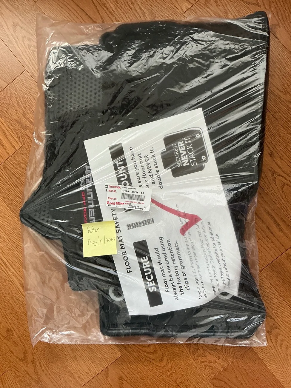 2025 4runner 6th gen WTS: 2025 Toyota 4Runner TRD Off-Road Floor Mats (NEW) IMG_4992