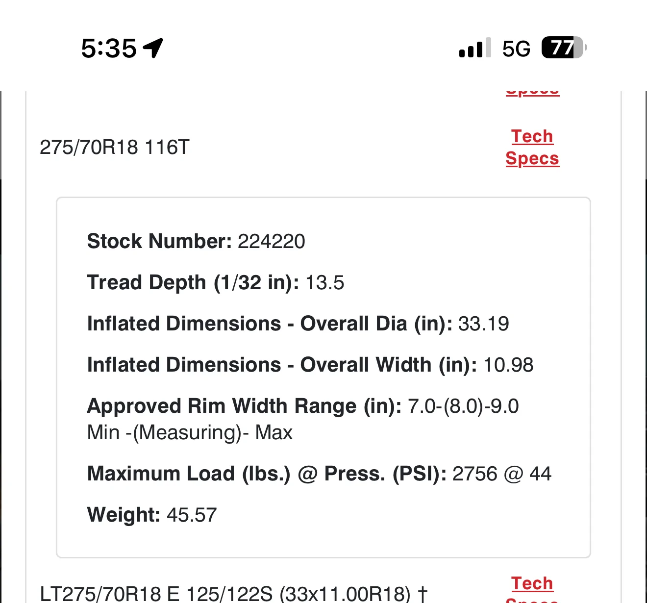 2025 4runner 6th gen Tire Gurus: Nitto Terra Grappler G3 - why 275’s weigh less than the 265’s? IMG_8620