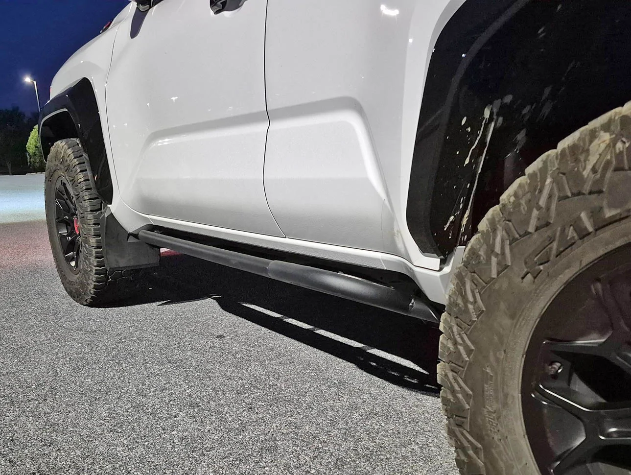 2025 4runner 6th gen Wescott Designs 20 Degree Rock Sliders with KickOut installed photos & impressions Wescott Designs 20 Degree Rock Sliders with KickOut 2025 4runner 6th gen - 20250811_204100 (1